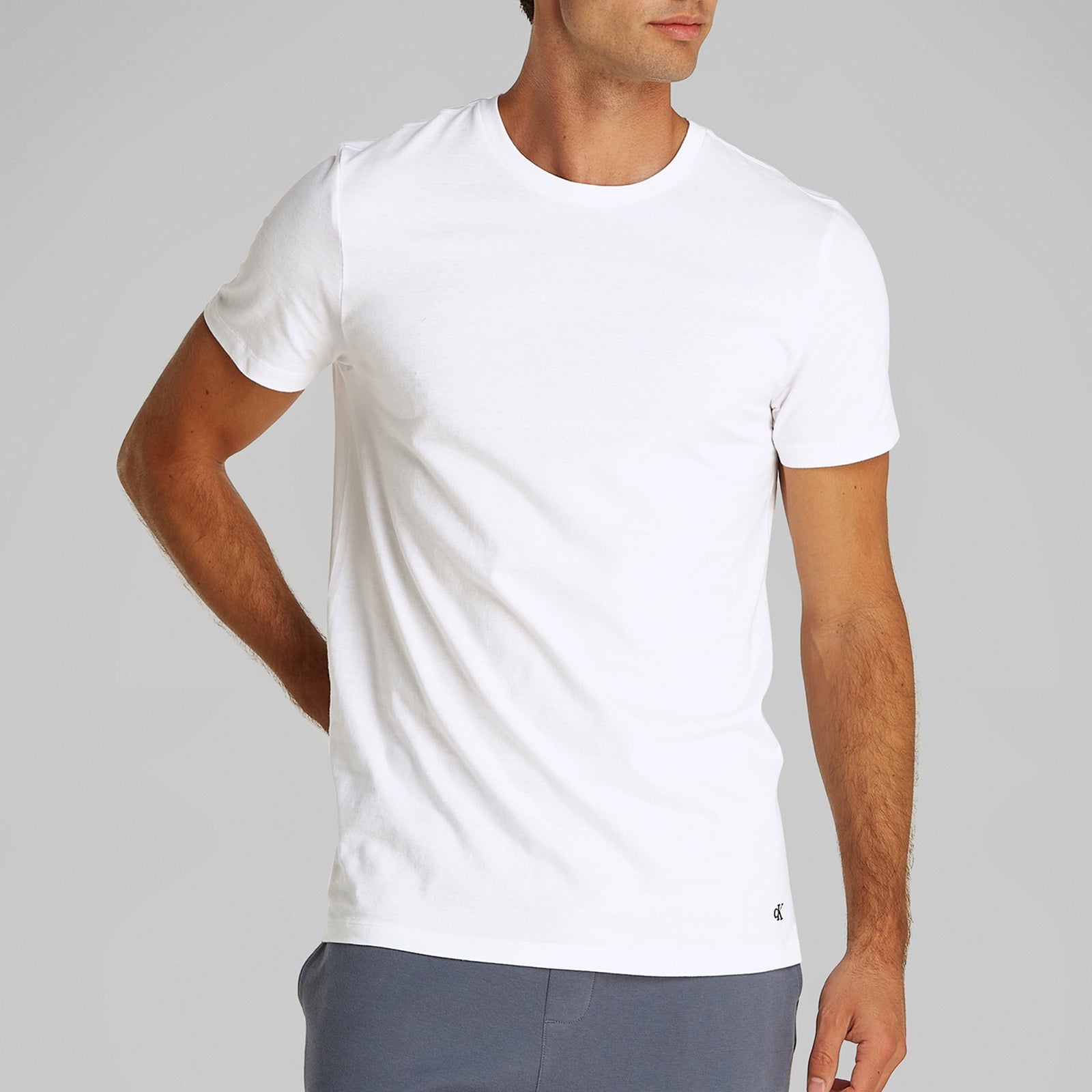 Calvin Klein Men's 3 Pack Cotton-Jersey T-Shirts - S