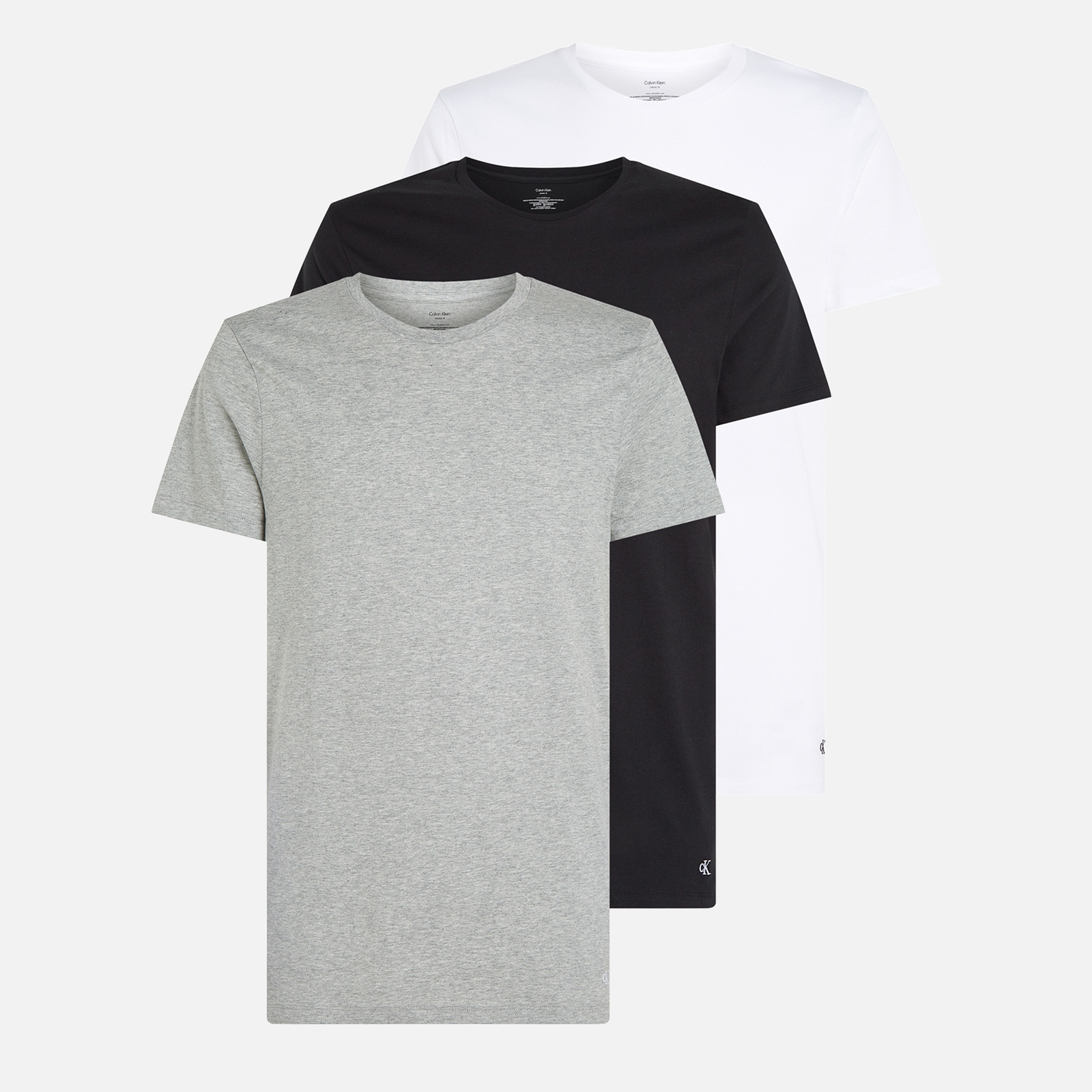 Calvin Klein Men's 3 Pack Cotton-Jersey T-Shirts - M
