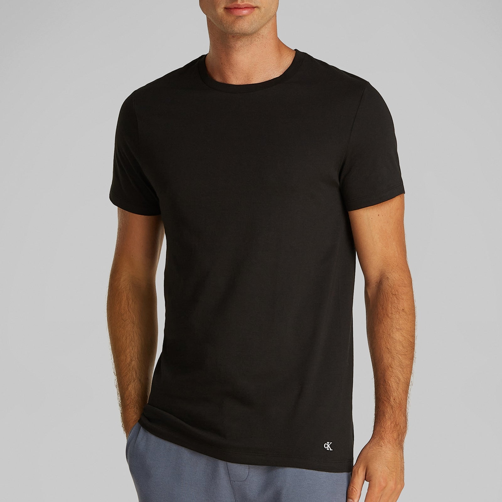 Calvin Klein Men's 3 Pack Cotton-Jersey T-Shirts - M