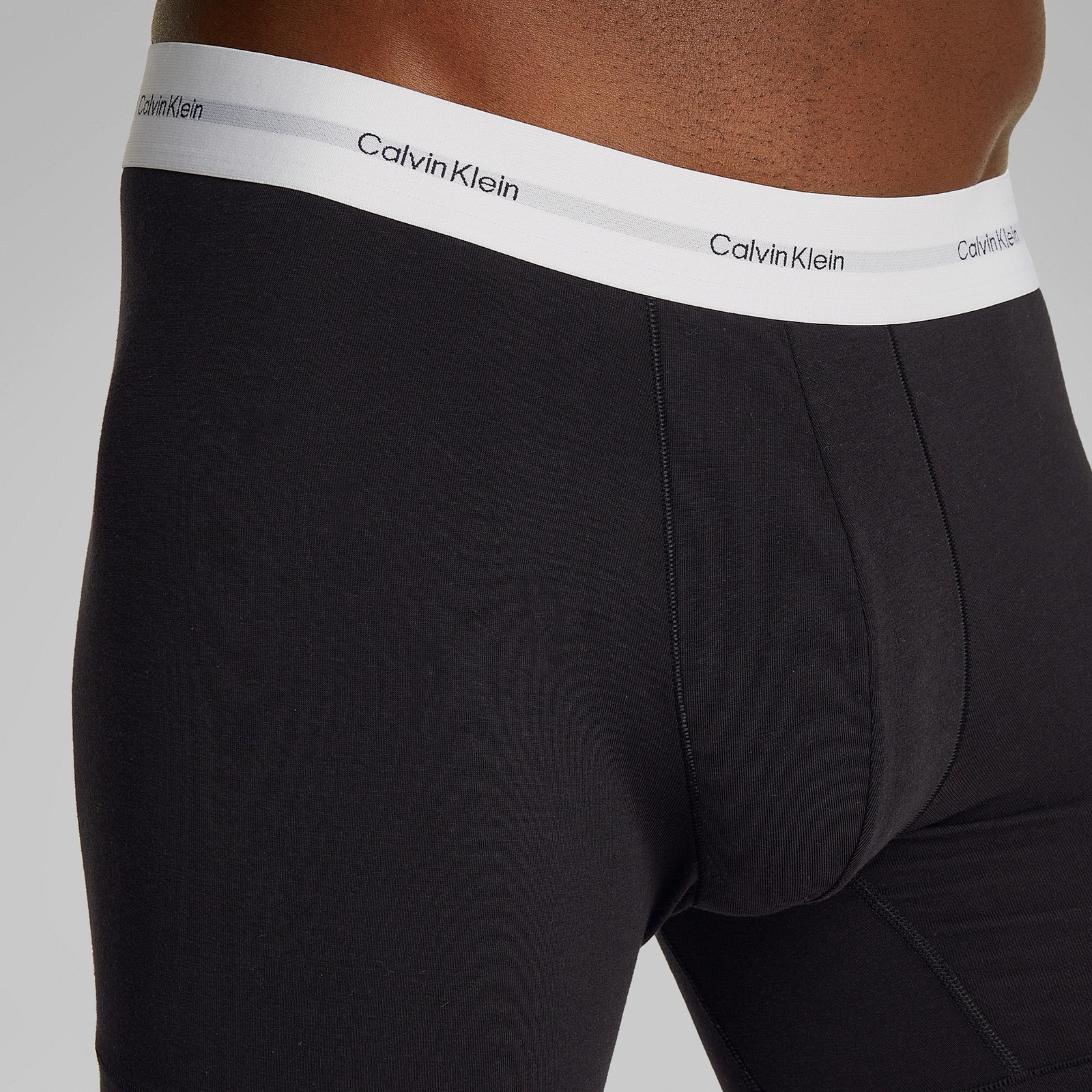 Calvin Klein Three-Pack Cotton-Blend Boxer Briefs - S