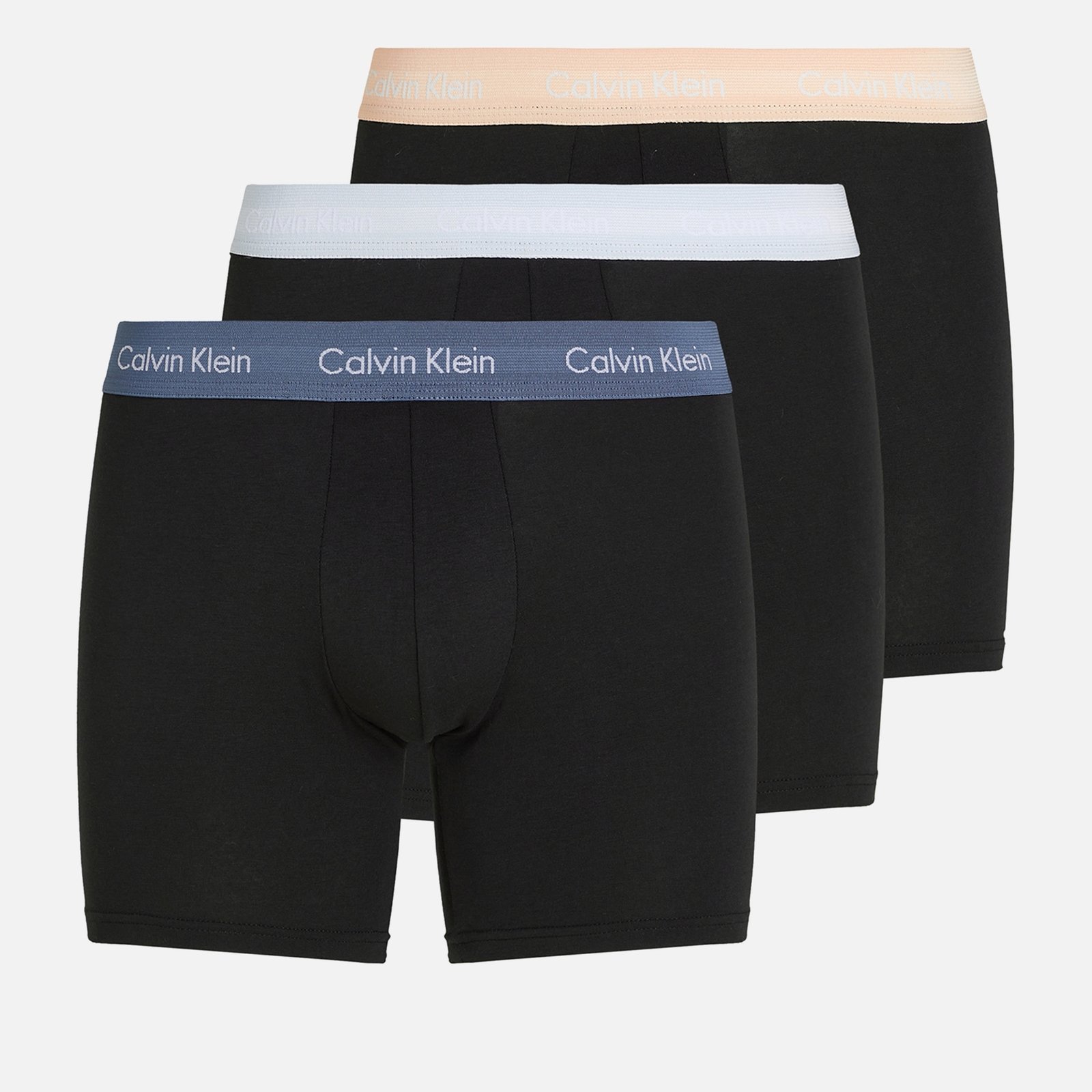 Calvin Klein Men's 3 Pack Stretch Cotton-Jersey Boxer Briefs - XL