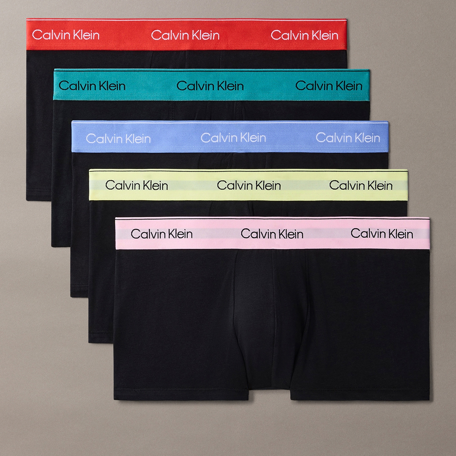 Calvin Klein Pride 5 Pack Cotton-Jersey Trunks - XL