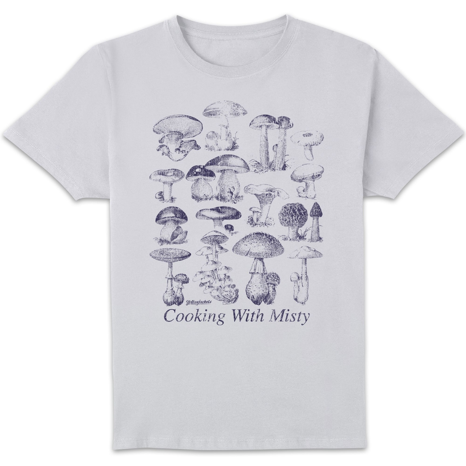 Yellow Jackets Shrooms Unisex T-Shirt - White - M