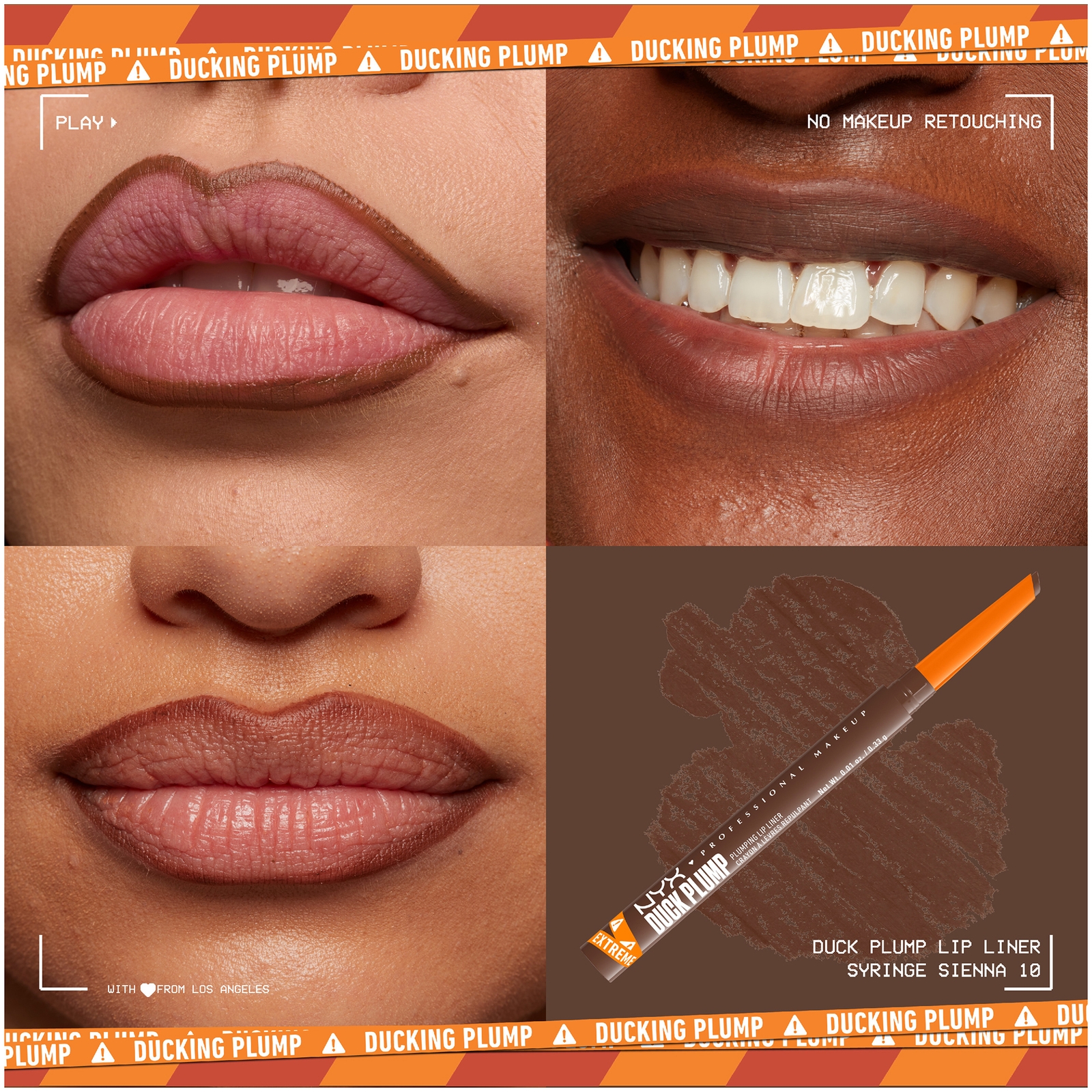 Thumbnail - NYX Professional Make Duck Plump Plumping Lip Liner (Various Shades) - Syringe Sienna