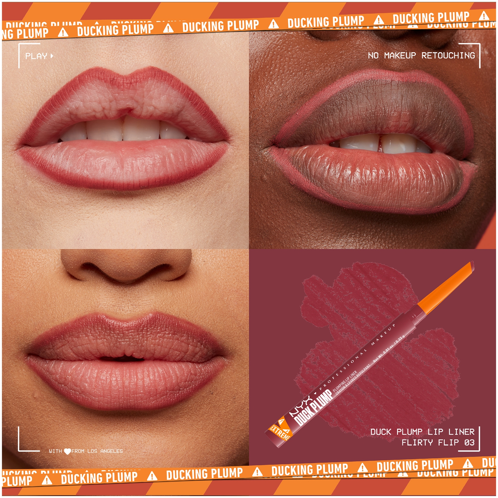 Thumbnail - NYX Professional Make Duck Plump Plumping Lip Liner (Various Shades) -  Flirty Flip