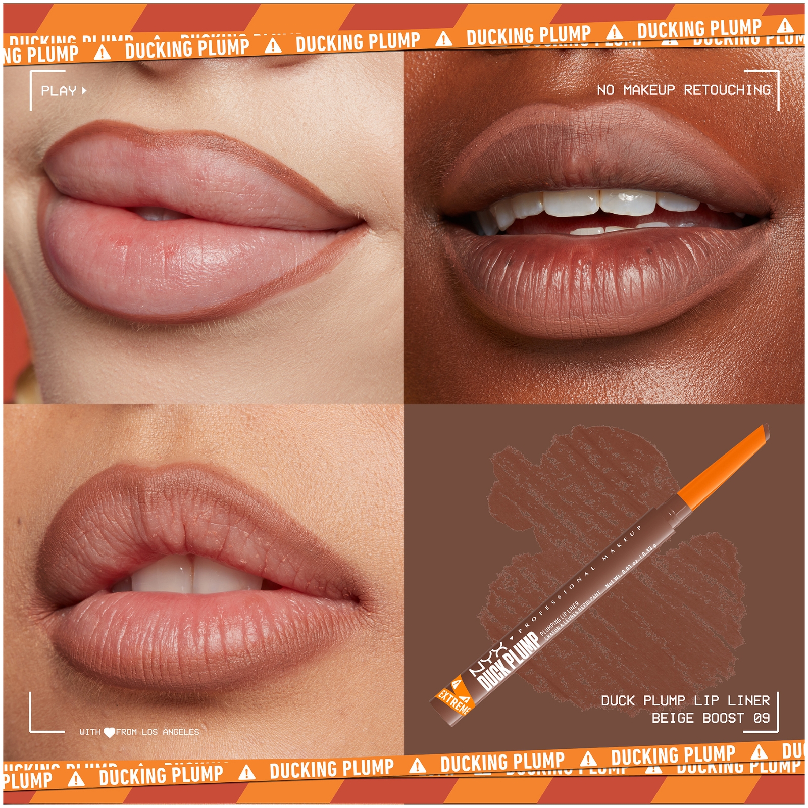 Thumbnail - NYX Professional Make Duck Plump Plumping Lip Liner (Various Shades) - Beige Boost