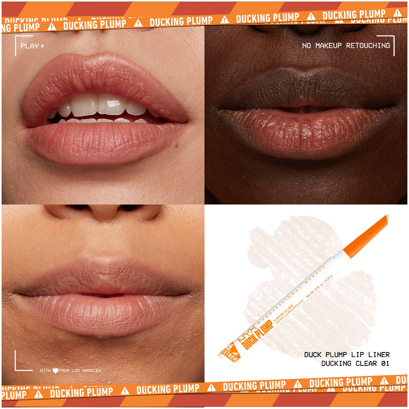 Thumbnail - NYX Professional Make Duck Plump Plumping Lip Liner (Various Shades) - Ducking Clear