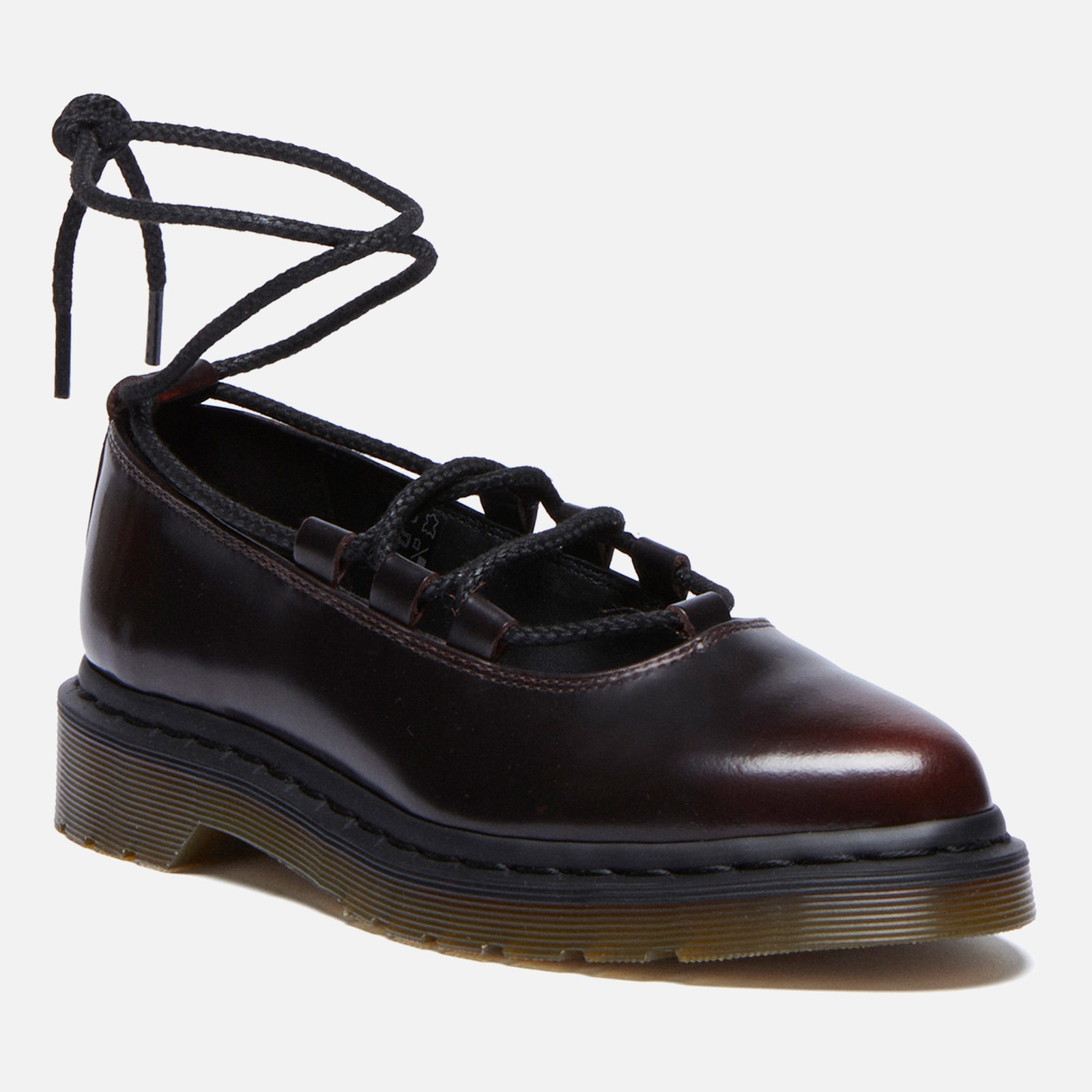 Dr. Martens Women's Elphie II Leather Lace Up Flats - UK 4