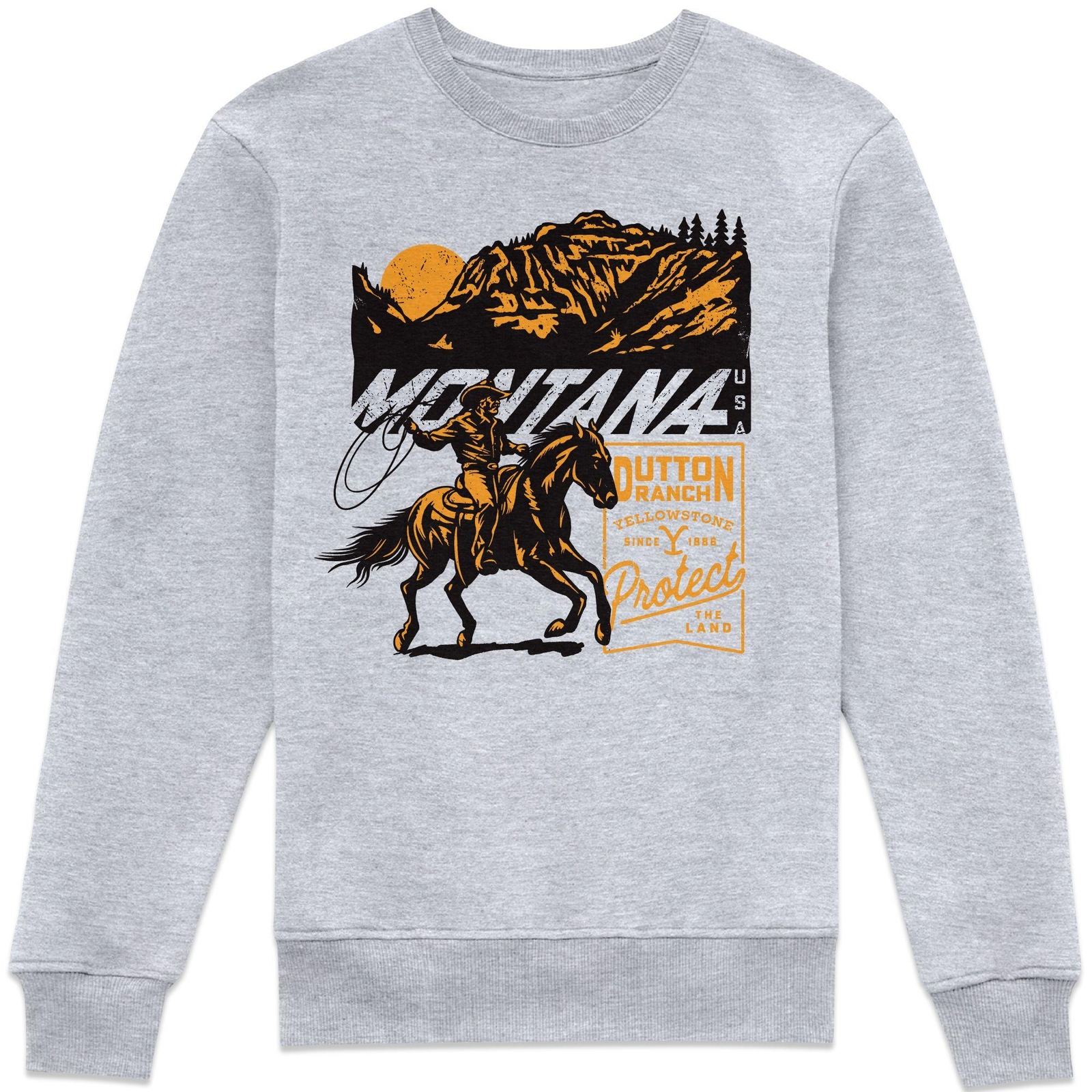 Yellowstone Montana USA Sweatshirt - Grey - M