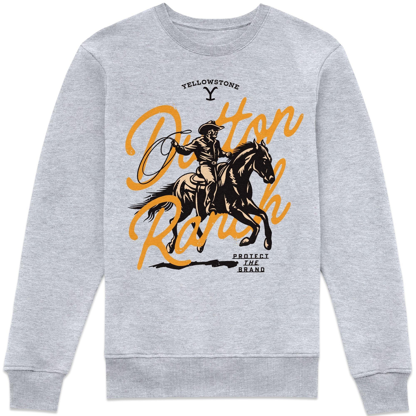 Yellowstone Dutton Ranch Lasso Sweatshirt - Grey - XS