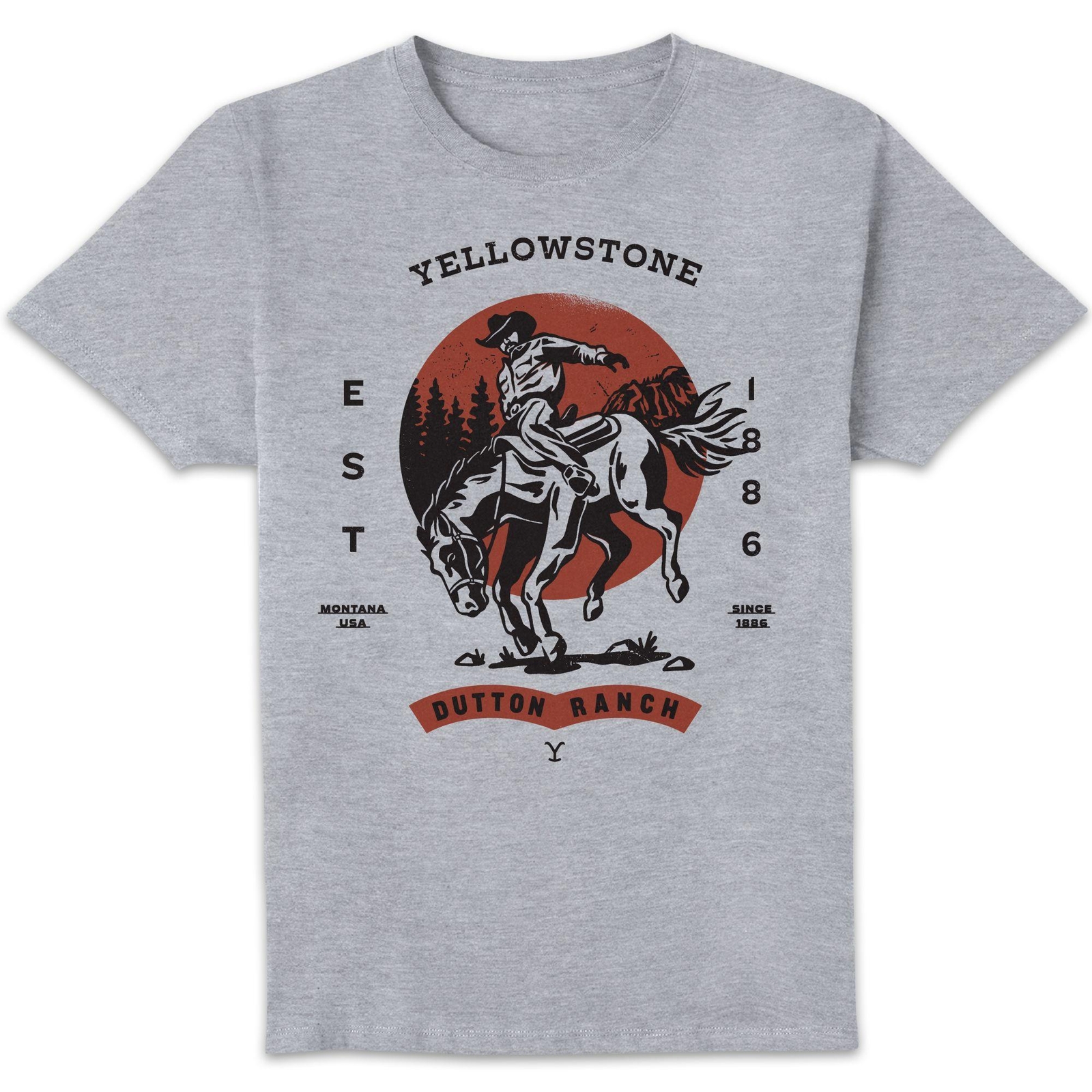 Yellowstone Saddle Up Unisex T-Shirt - Grey - S