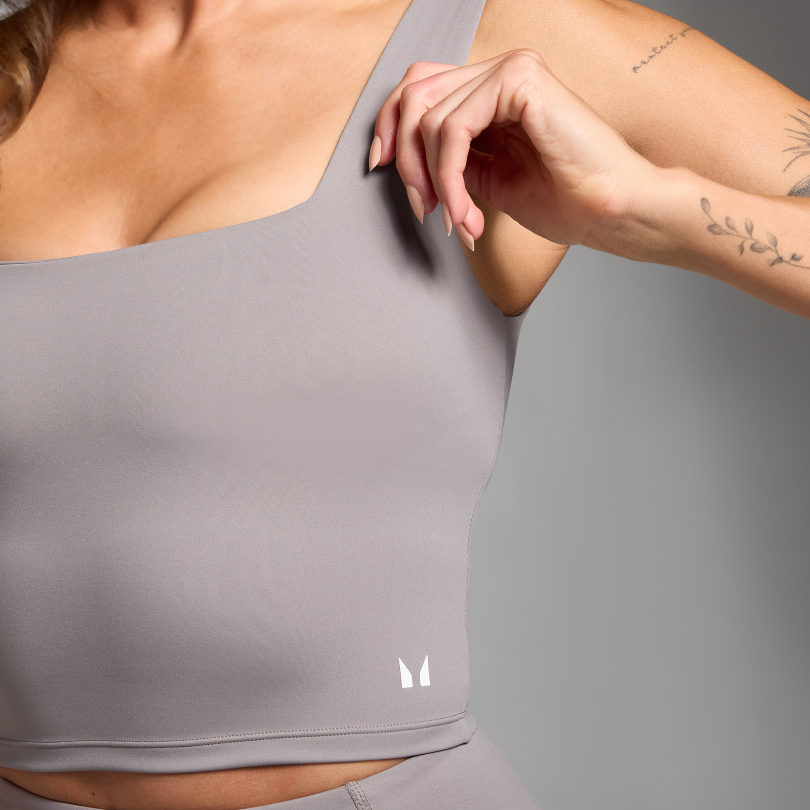 Thumbnail - MP Damen Active Top mit quadratischem Ausschnitt – Kühles Grau - L