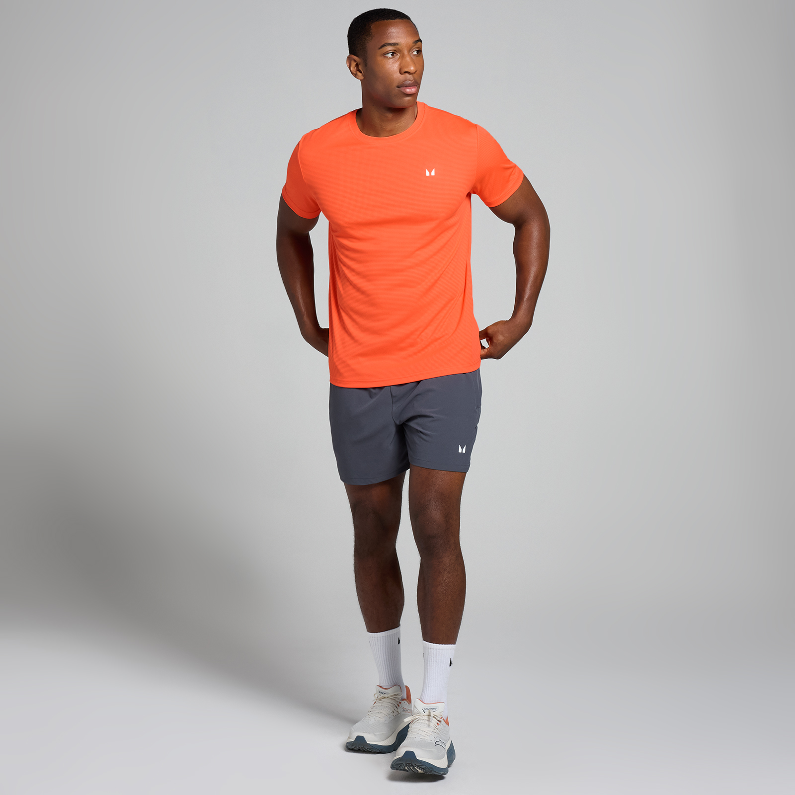 5059883427096 - MP Herren Active Grid Trainings-T-Shirt – Orange - XS 5059883427096 - MP Herren Active Grid Trainings-T-Shirt – Orange - XS