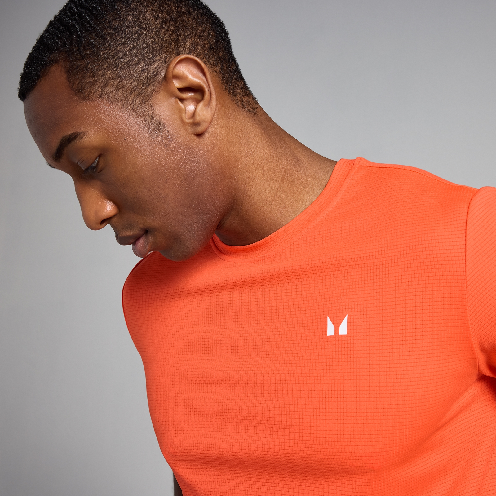 Thumbnail - MP Herren Active Grid Trainings-T-Shirt – Orange - M