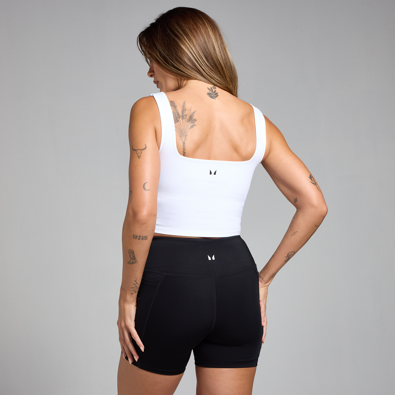5059883422176 - MP Damen Active Top mit quadratischem Ausschnitt – Weiß - XL