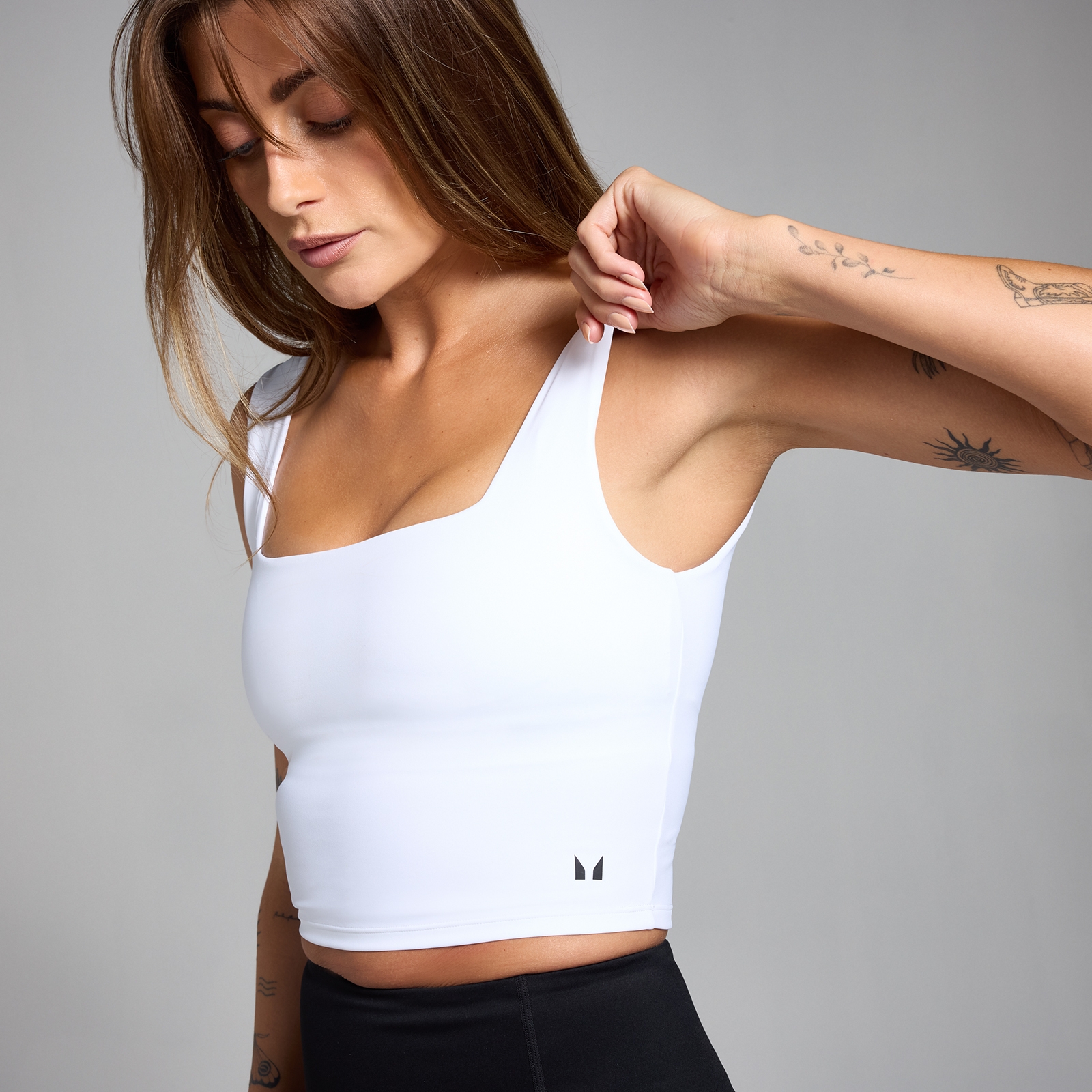 Thumbnail - MP Damen Active Top mit quadratischem Ausschnitt – Weiß - XXL