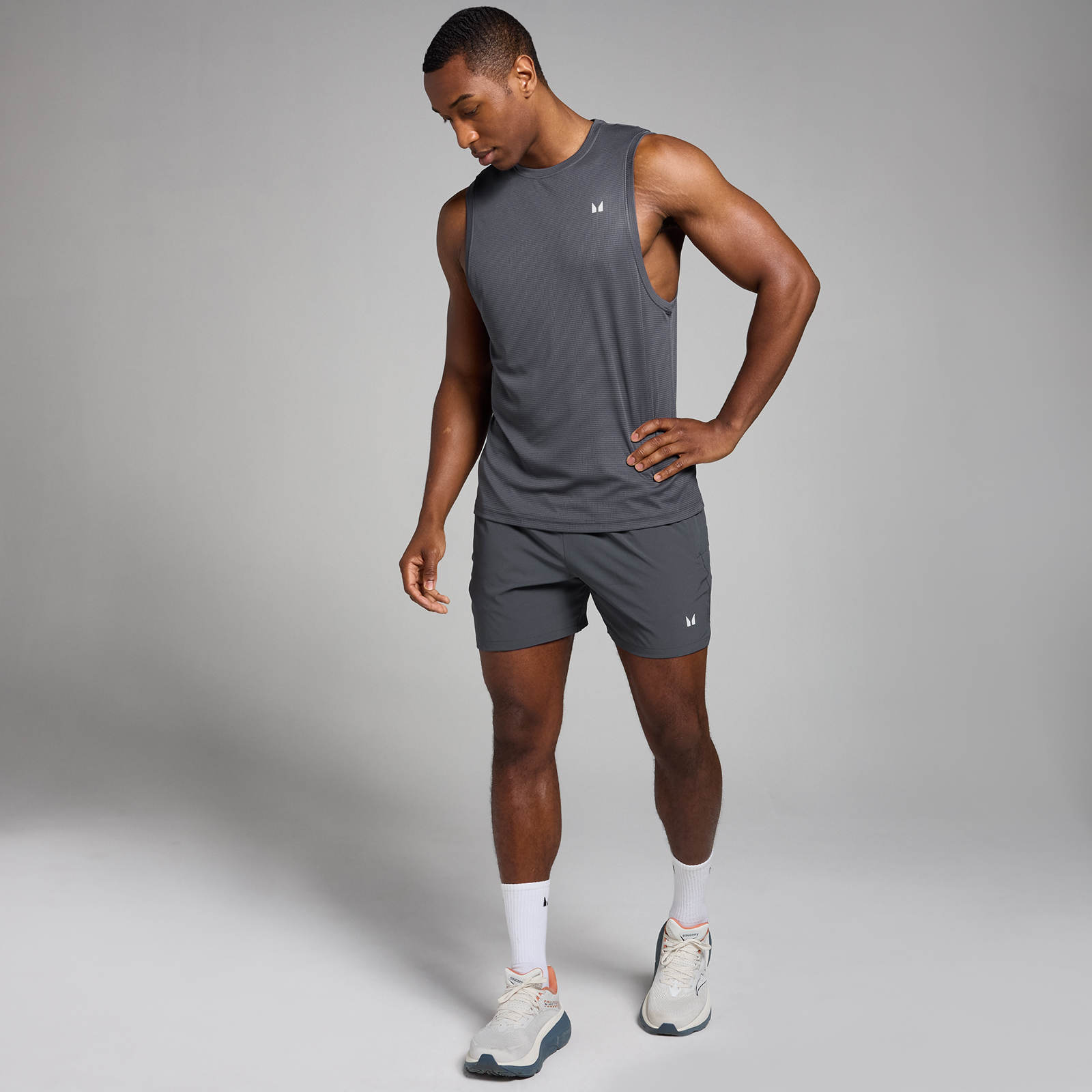 5059883427195 - MP Herren Active Grid Trainings-Tanktop – Dunkelgrau - XL 5059883427195 - MP Herren Active Grid Trainings-Tanktop – Dunkelgrau - XL