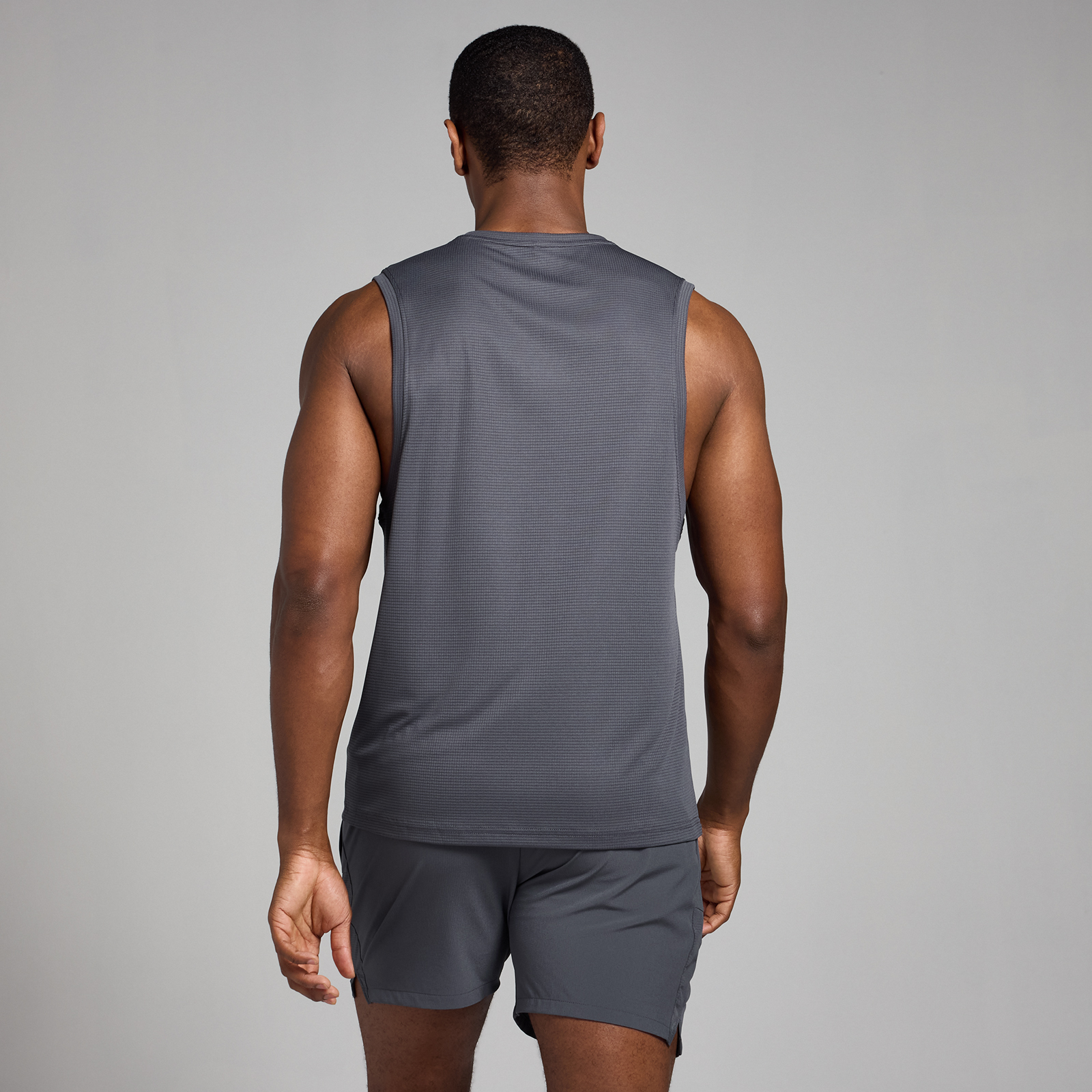 MP Herren Active Grid Trainings-Tanktop – Dunkelgrau - XXL