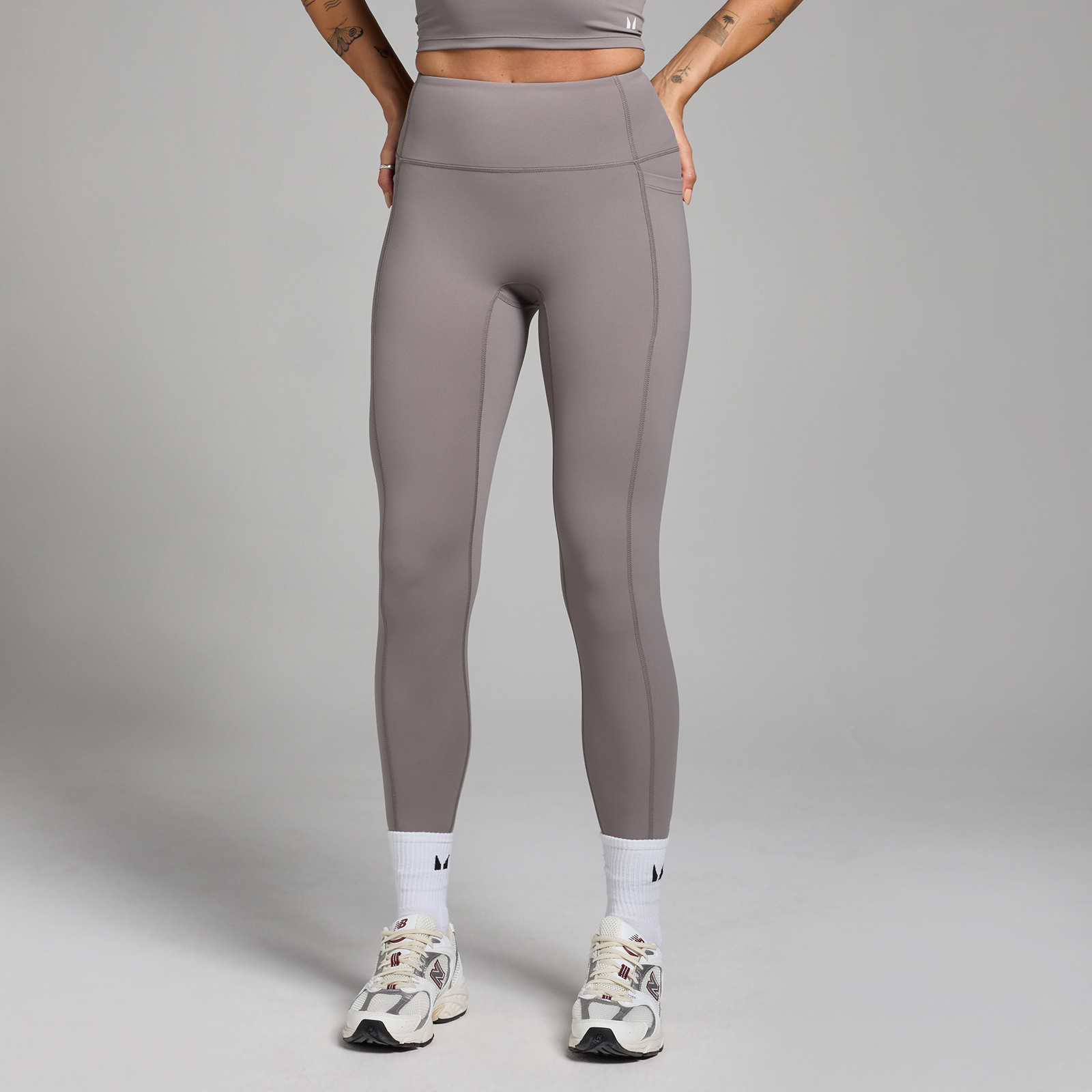 Myprotein UK MyProtein MP Women's Active Pocket Leggings - Cool Grey