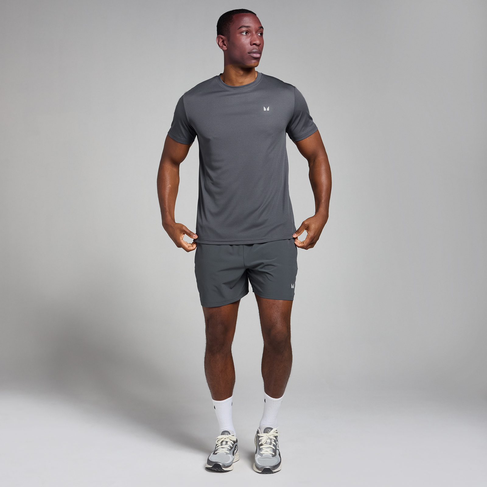 5059883426945 - MP Herren Active Grid Trainings-T-Shirt – Dunkelgrau - L 5059883426945 - MP Herren Active Grid Trainings-T-Shirt – Dunkelgrau - L