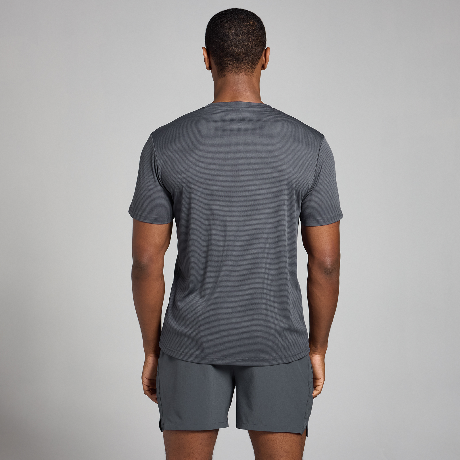 MP Herren Active Grid Trainings-T-Shirt – Dunkelgrau - M