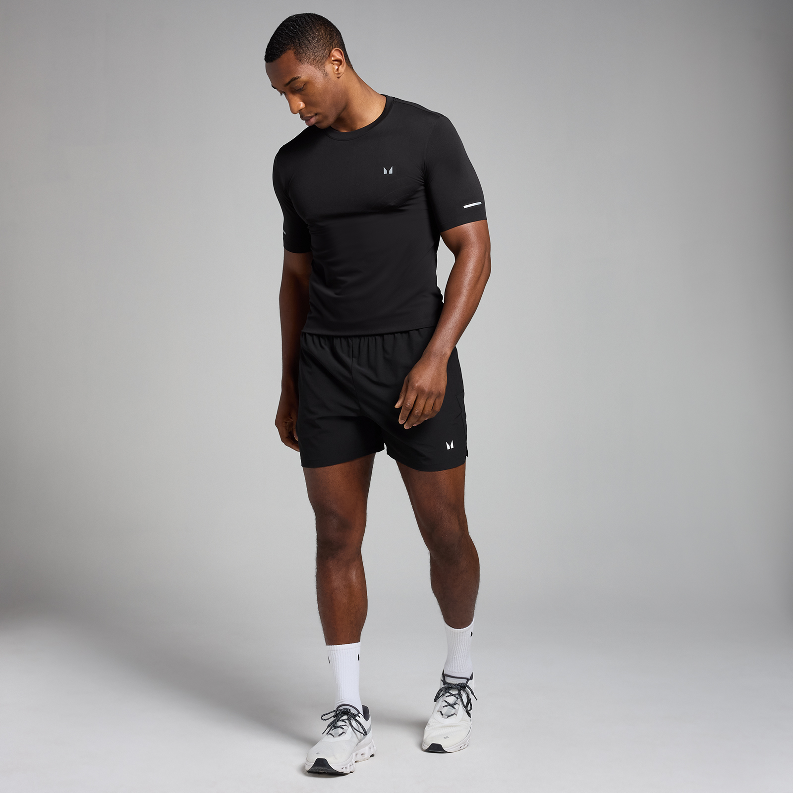 Thumbnail - MP Herren Active Nahtloses T-Shirt mit Aufdruck – Schwarz - M