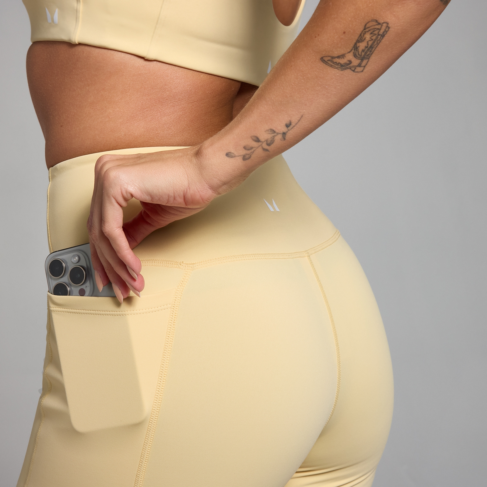Thumbnail - MP Damen Active Radlerhose mit Taschen – Buttermilch - M