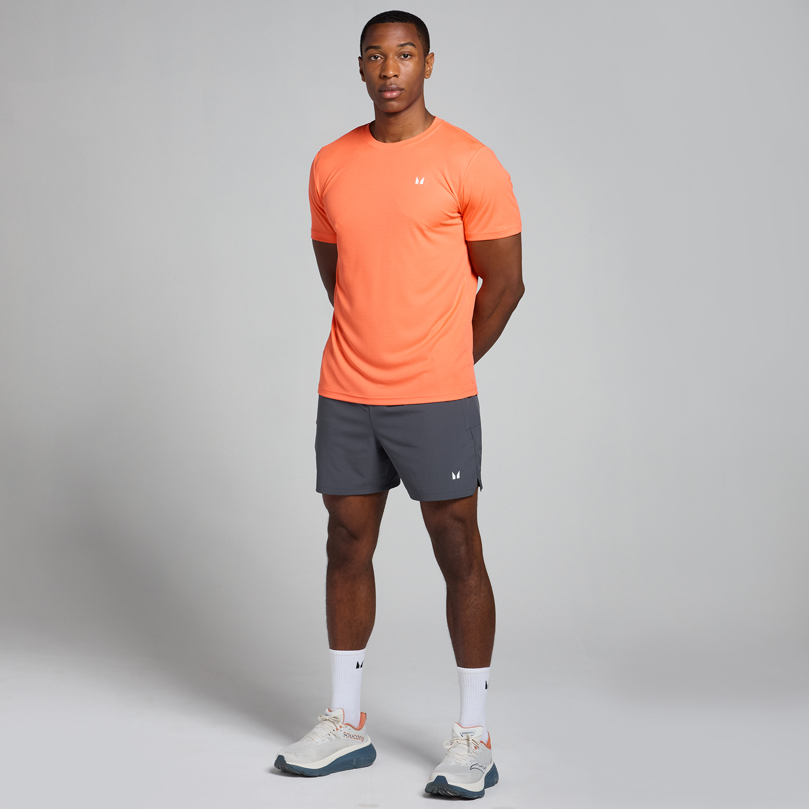 Thumbnail - MP Herren Active Trainingsshorts mit Taschen – Dunkelgrau - L