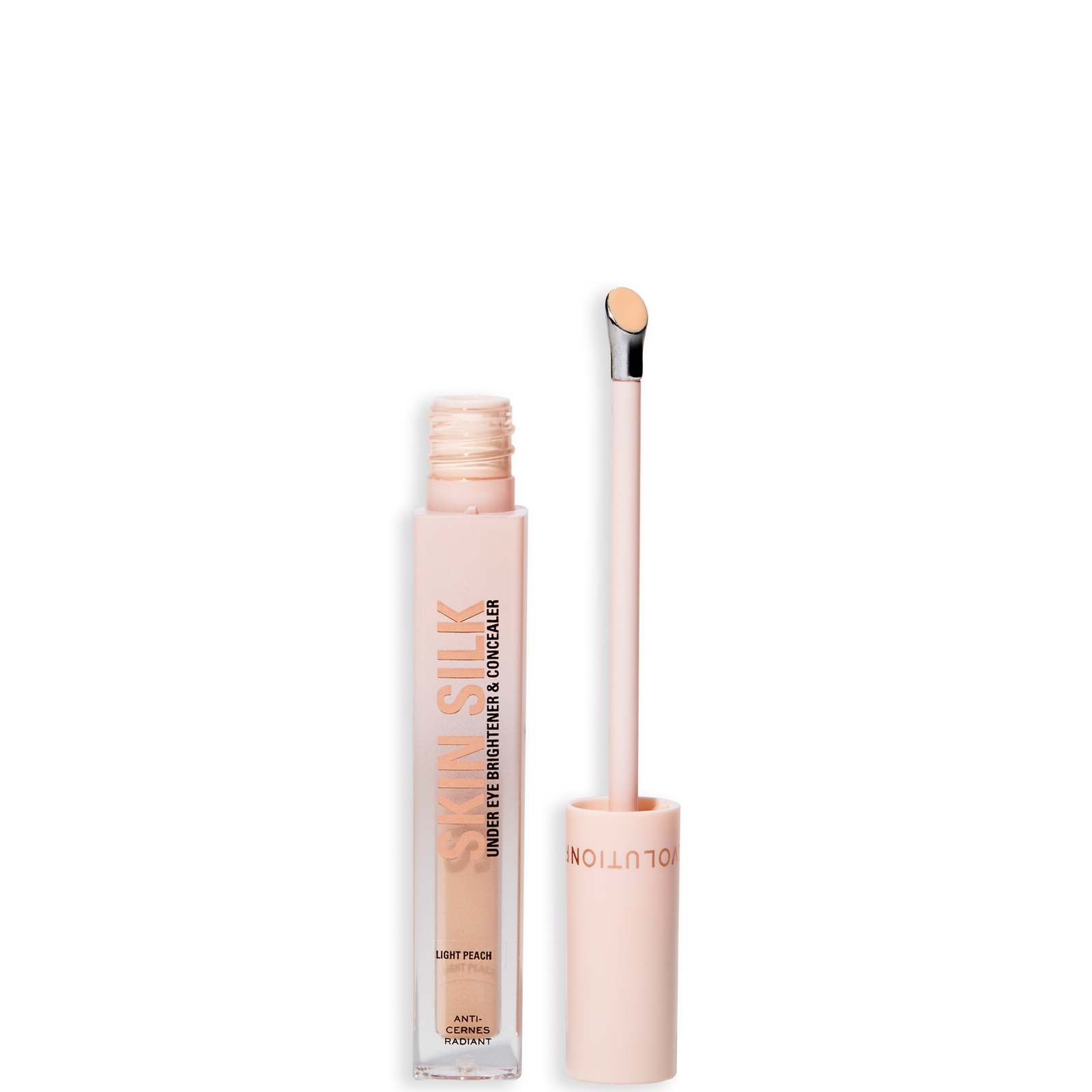 Makeup Revolution Skin Silk Radiant Serum Under Eye Brightener (Various Shades) - Light Peach