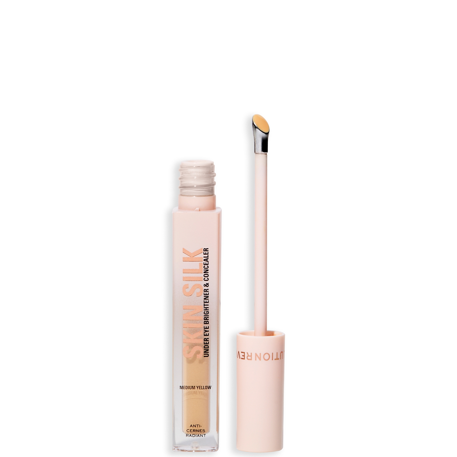 Makeup Revolution Skin Silk Radiant Serum Under Eye Brightener (Various Shades) - Medium Yellow