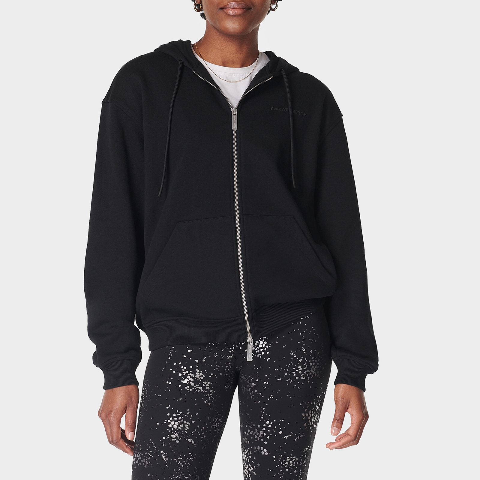 Sweaty Betty Revive Cotton-Blend Zipped Hoodie - L-XXL