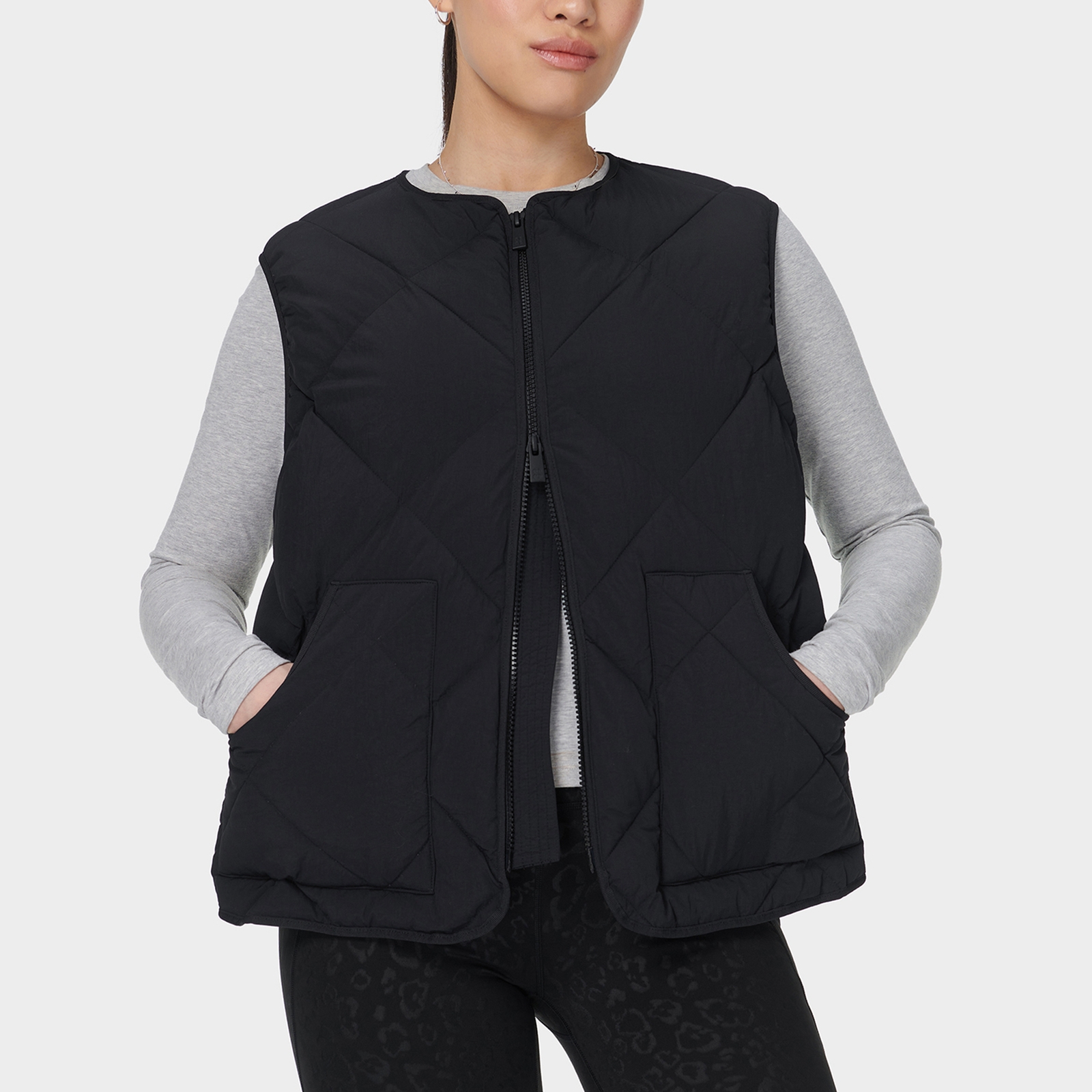 Sweaty Betty On The Move Diamond-Quilted Shell Gilet - XL
