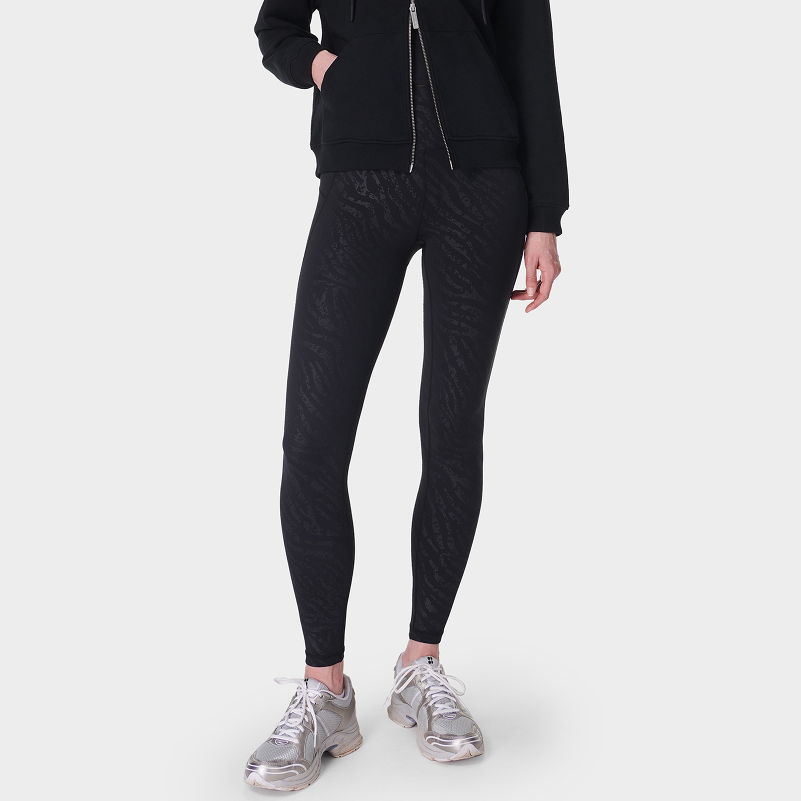 Sweaty Betty All Day Active Embossed Stretch-Jersey Leggings - XL