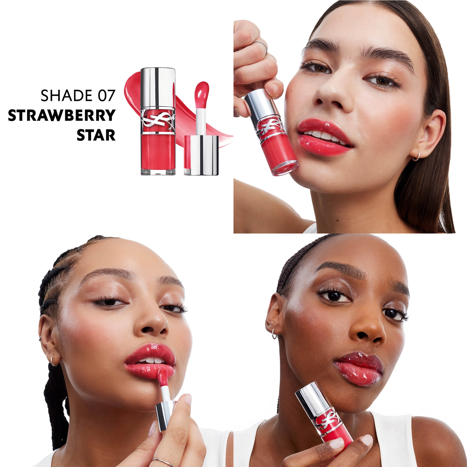 Thumbnail - Yves Saint Laurent Loveshine Plumping Lip Oil 6ml (Various Shades) - Strawberry Star 7