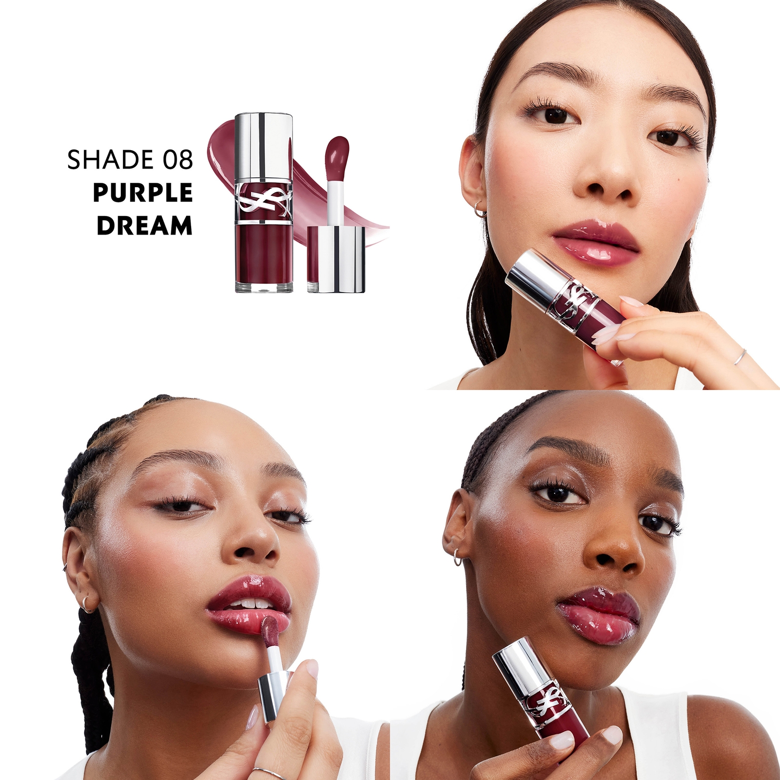 Thumbnail - Yves Saint Laurent Loveshine Plumping Lip Oil 6ml (Various Shades) - Purple Dream 8