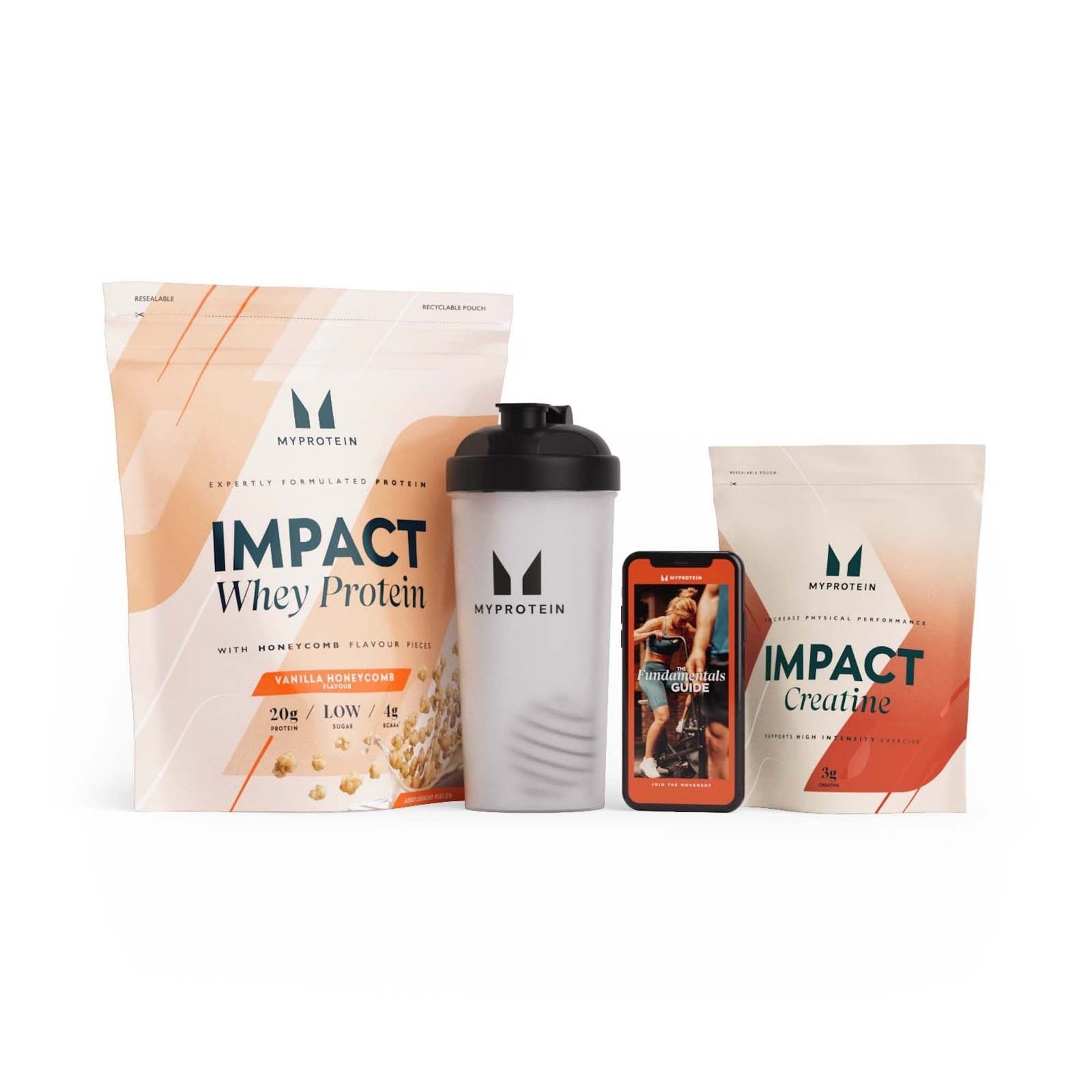 Myprotein UK MyProtein Get Stronger Bundle - Vanilla Honeycomb - Unflavoured