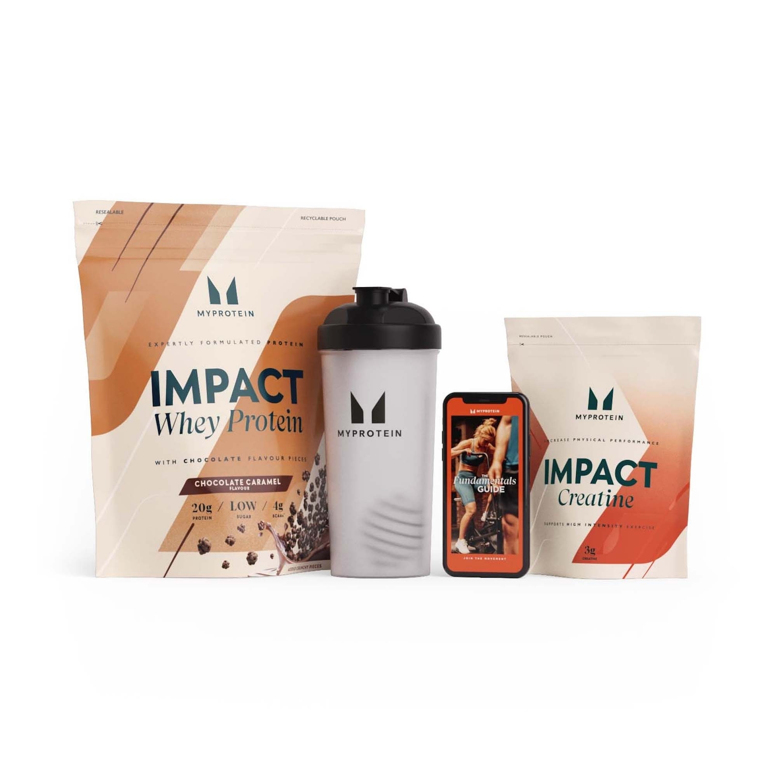 Myprotein UK MyProtein Get Stronger Bundle - Chocolate Caramel - Unflavoured