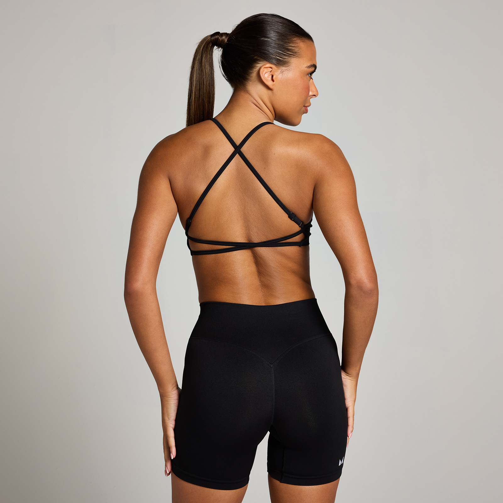 MP Damen Nahtloses Mikro-Bralette – Schwarz - S