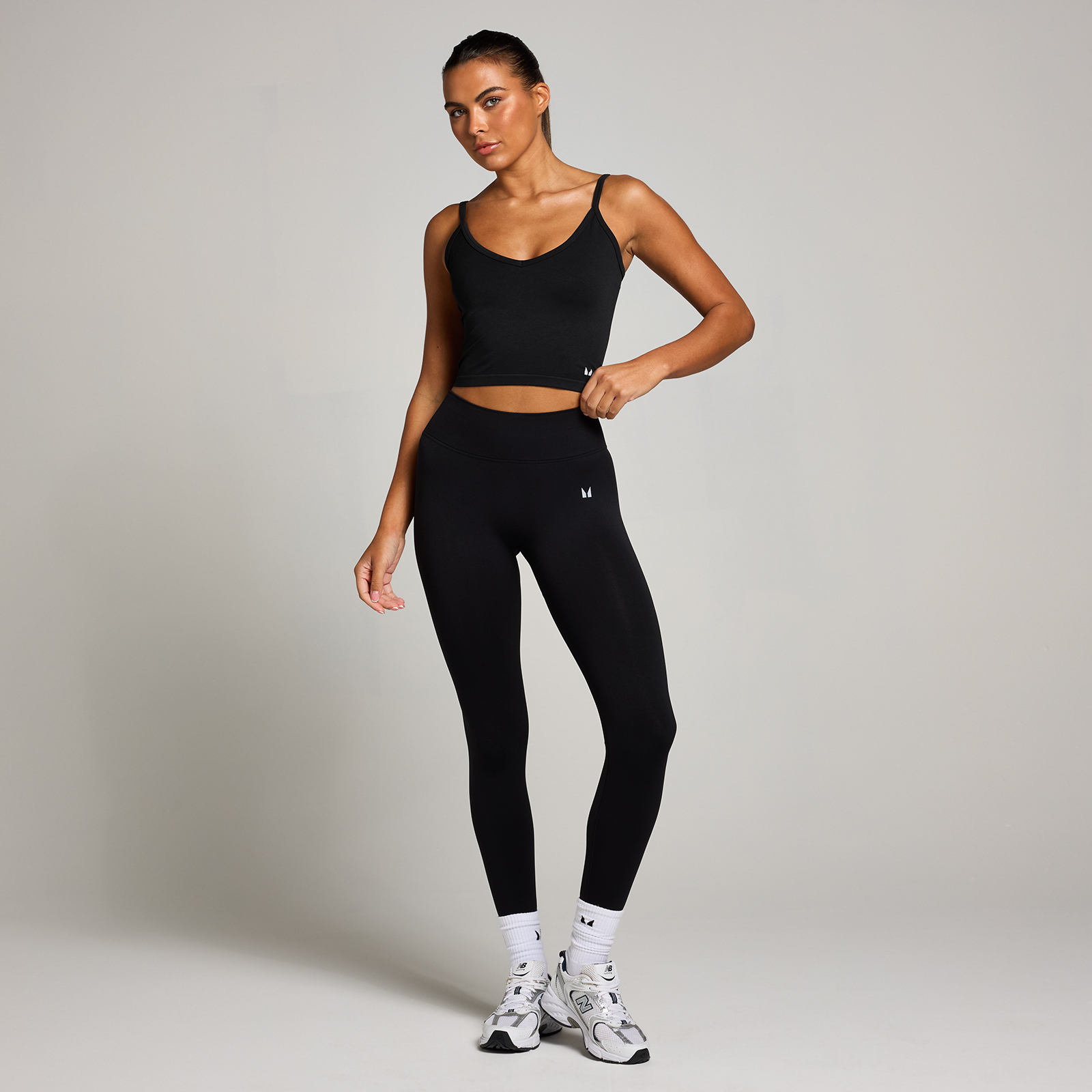 5059883433684 - MP Damen Nahtlose Unsichtbar-Scrunch-Leggings – Schwarz  - XS