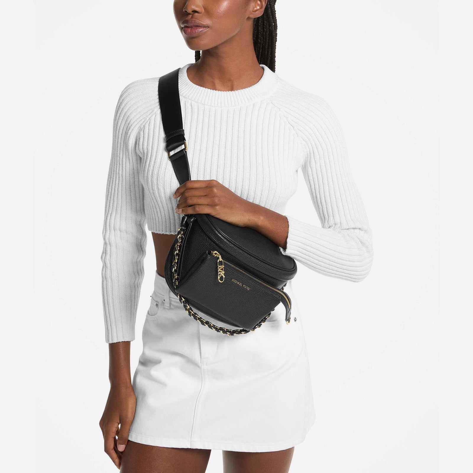 Michael Michael Kors Women's Slater Leather Messenger Bag