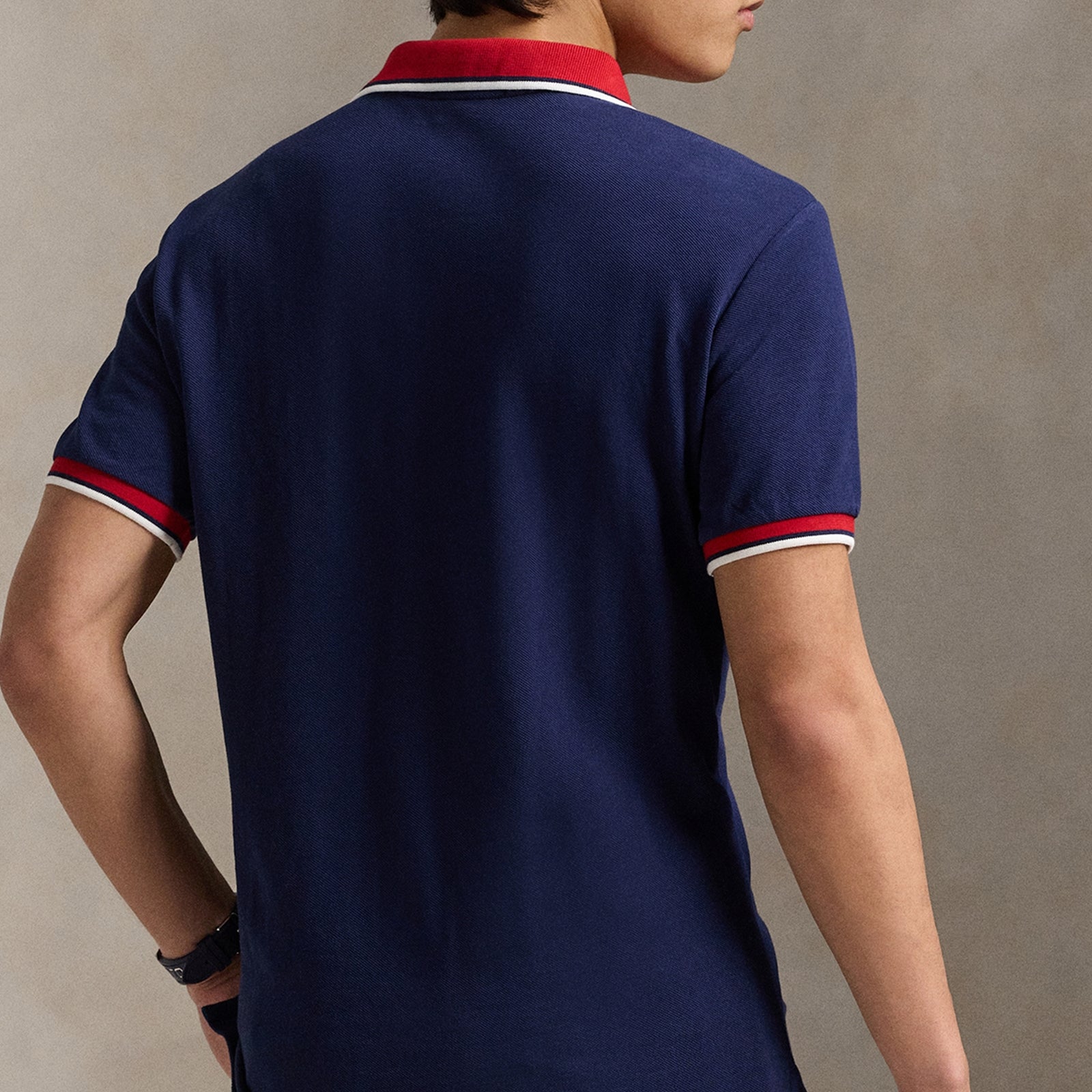 Polo Ralph Lauren Men's Custom Slim Fit Cotton Mesh Tipped Polo Shirt - Xxl