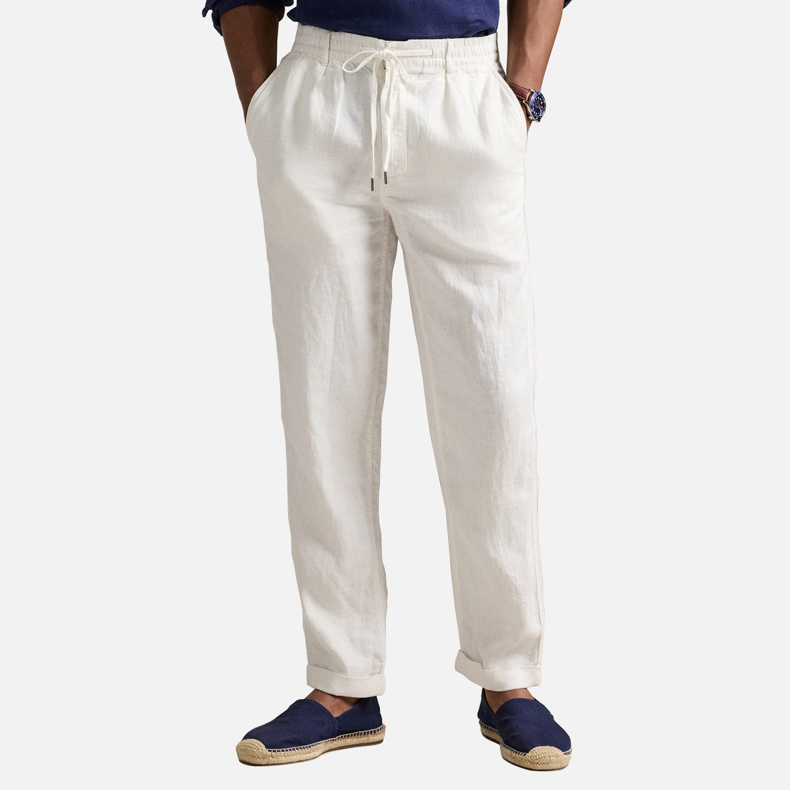 Polo Ralph Lauren Classic Fit Linen Prepster Trousers - XL