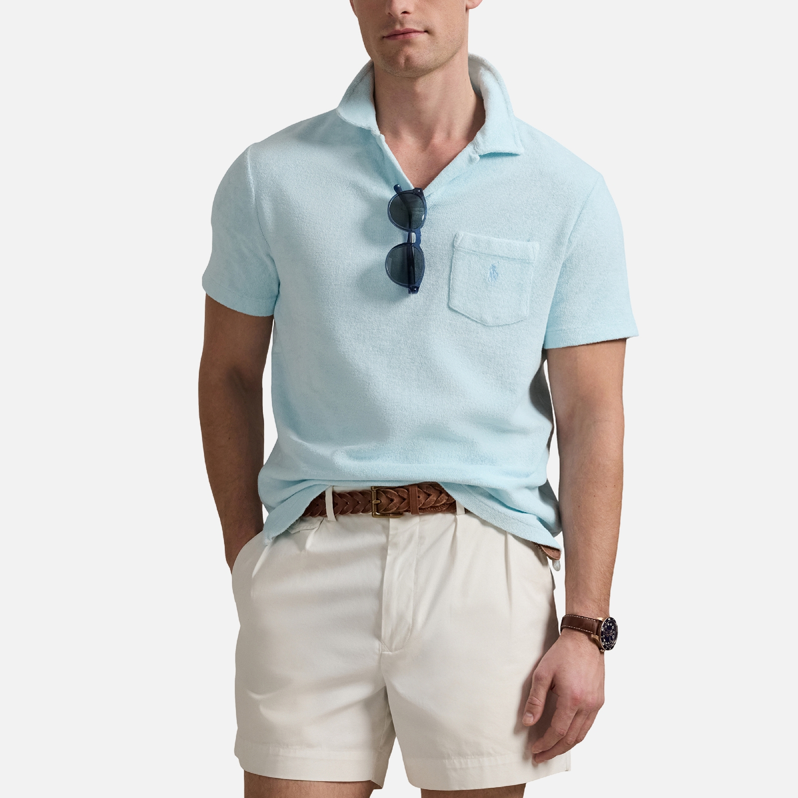 Polo Ralph Lauren Johnny Collar Cotton Terry Polo Shirt - M