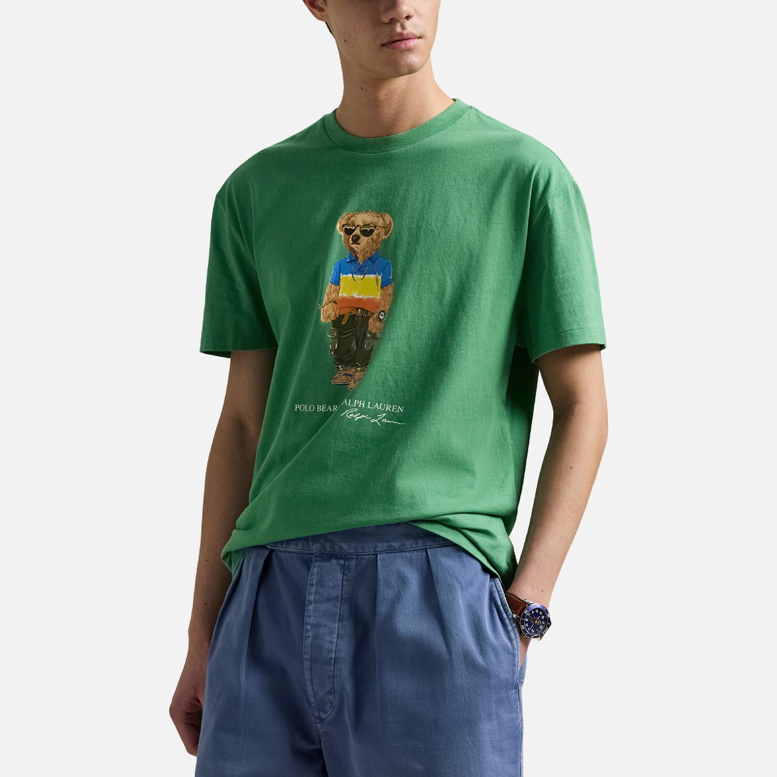 Polo Ralph Lauren Summer Bear Cotton-Jersey T-Shirt - L