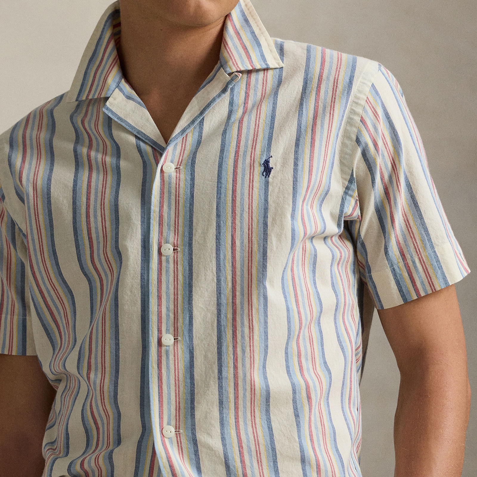 Polo Ralph Lauren Cotton-Chambray Stripe Shirt - XXL