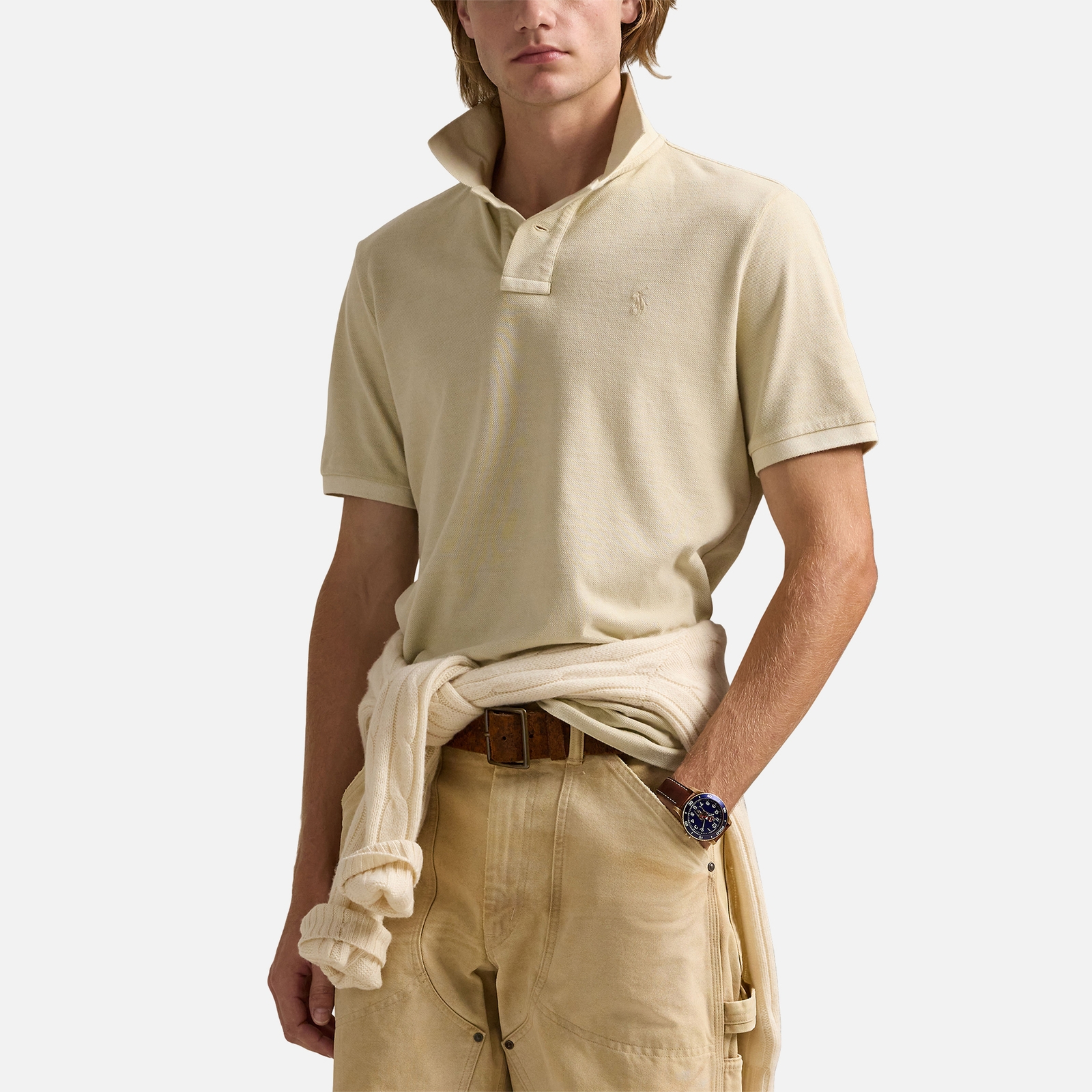 Polo Ralph Lauren Cotton-Piqué Mesh Polo Shirt - XXL