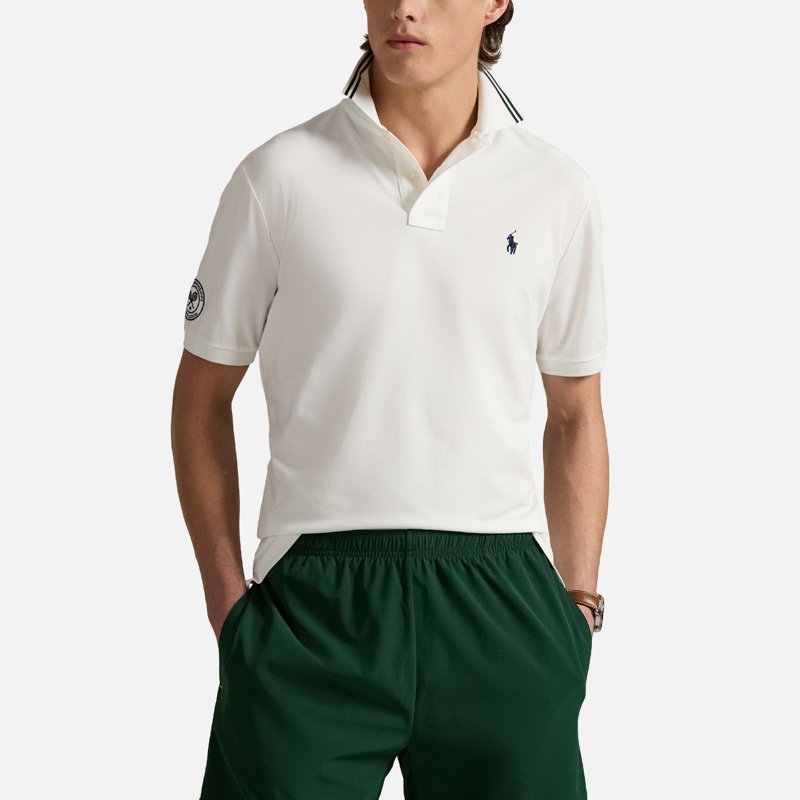 Polo Ralph Lauren x Wimbledon Cotton Mesh Polo Shirt - L