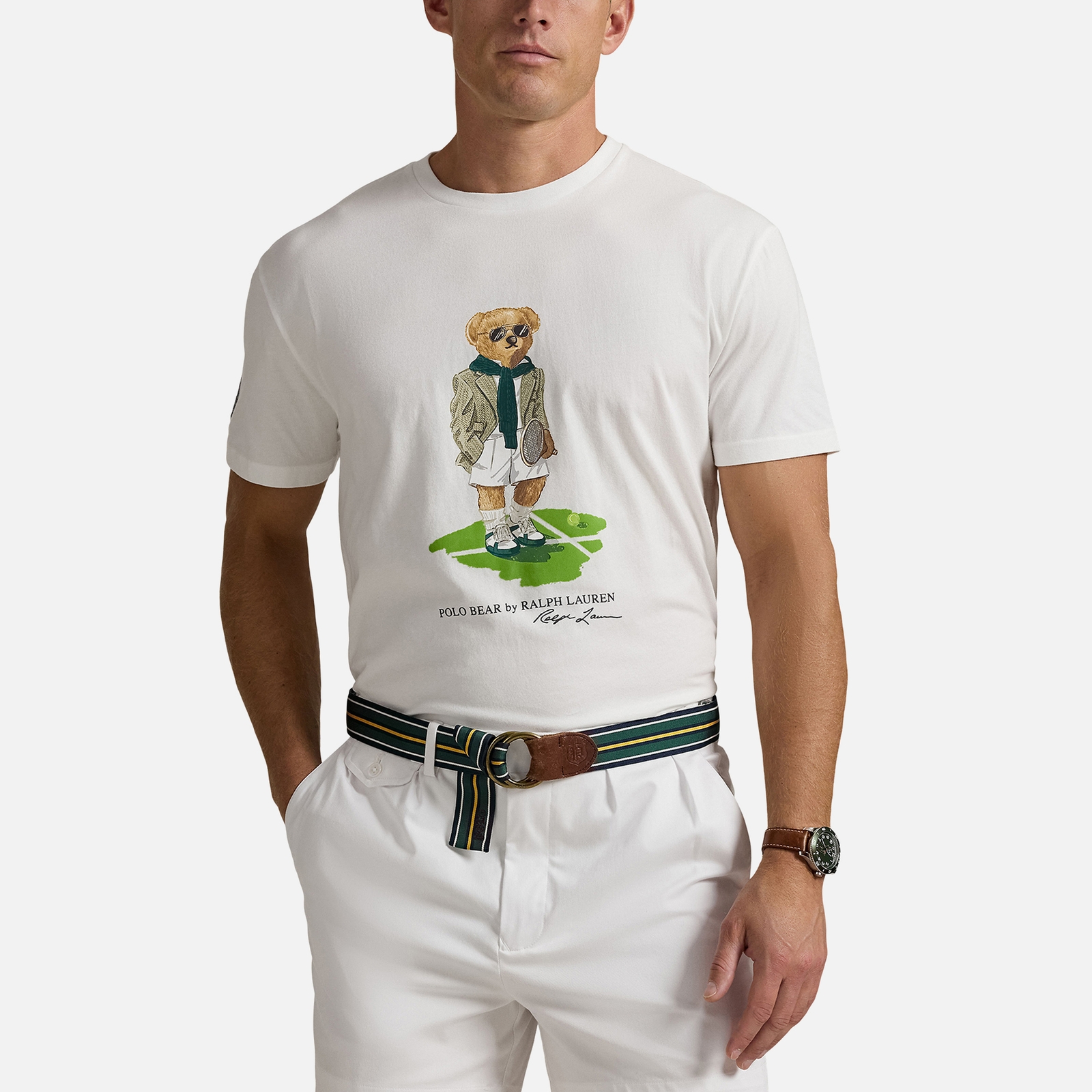 Polo Ralph Lauren x Wimbledon Bear Cotton-Jersey T-Shirt - S