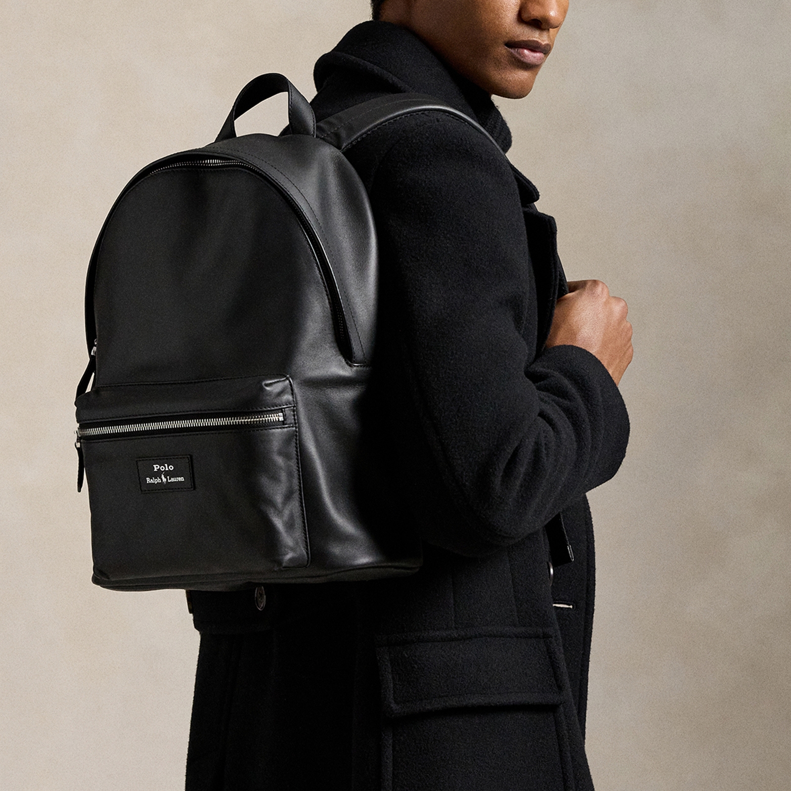 Polo Ralph Lauren Leather Dome Backpack