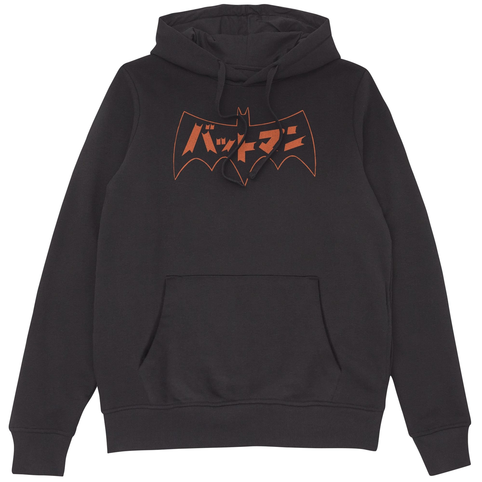 Batman Japanese Logo Hoodie - Black - L